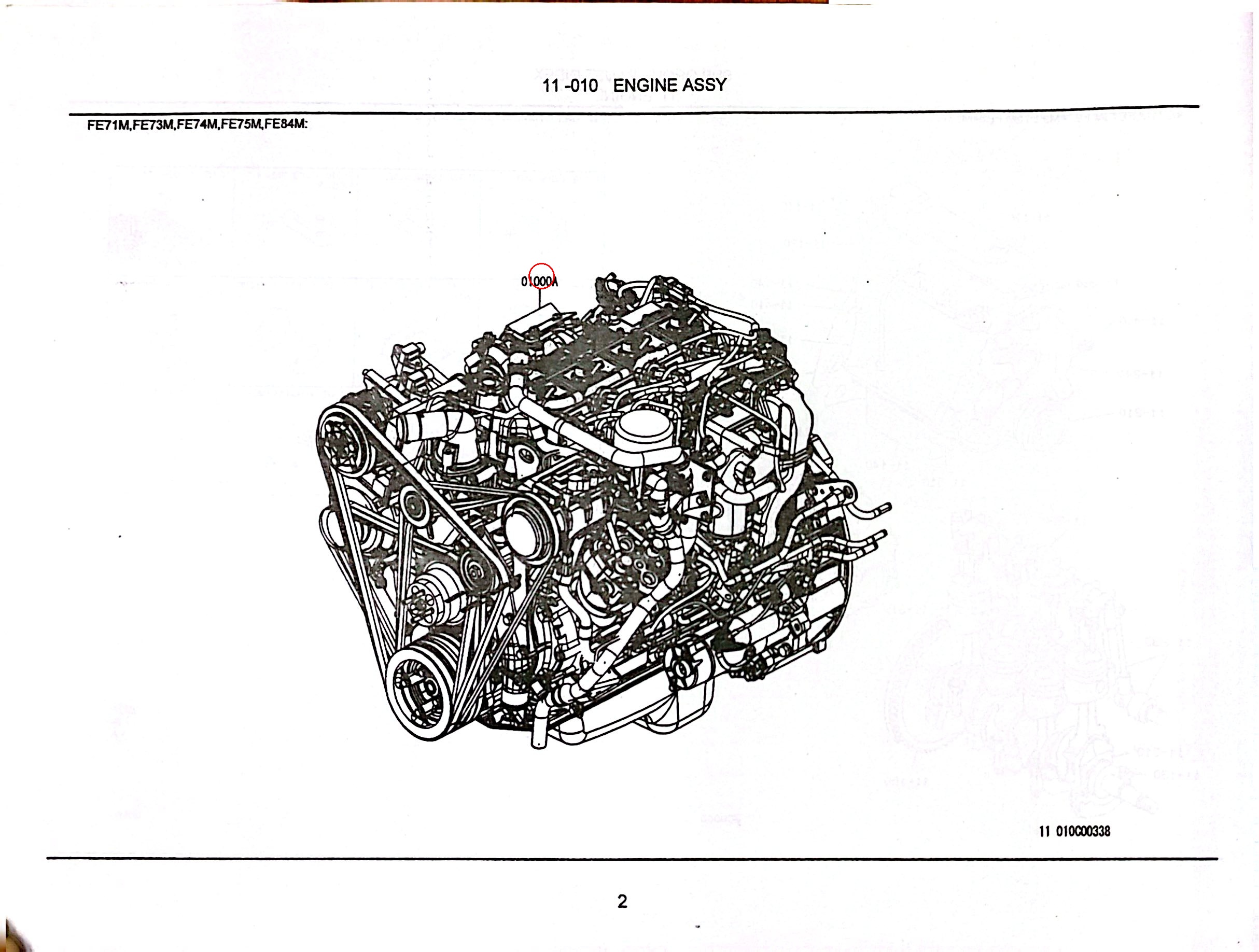 Diagram 4V21224422 ENGINE ASSY - Mitsubishi