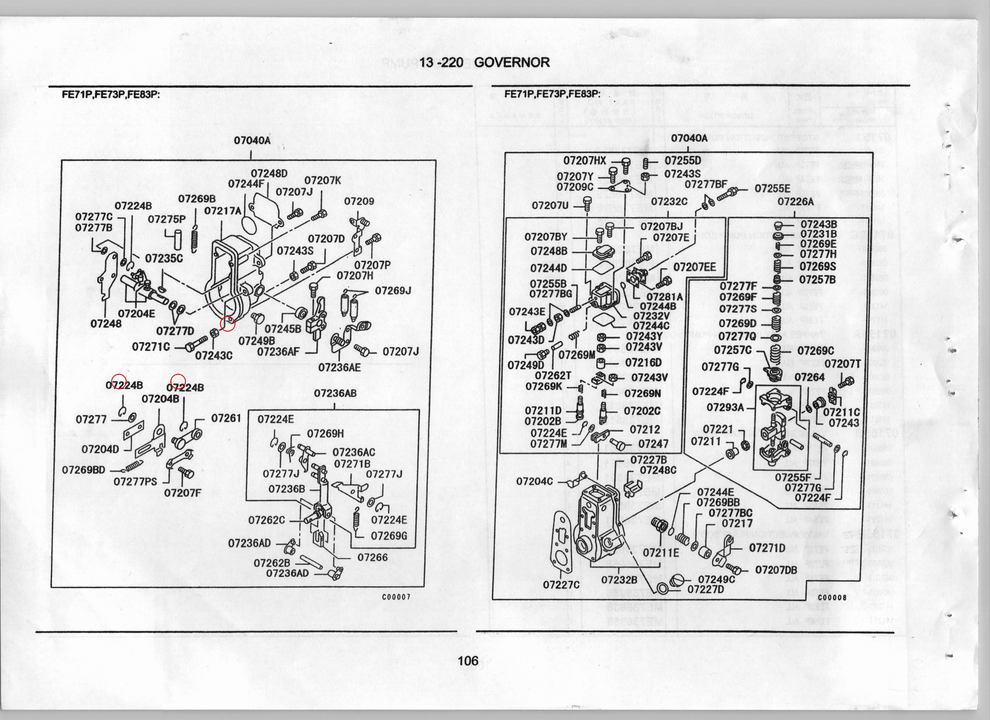 Diagram ME702639 E-RING, INJECTION PUMP GOVERNOR - Mitsubishi