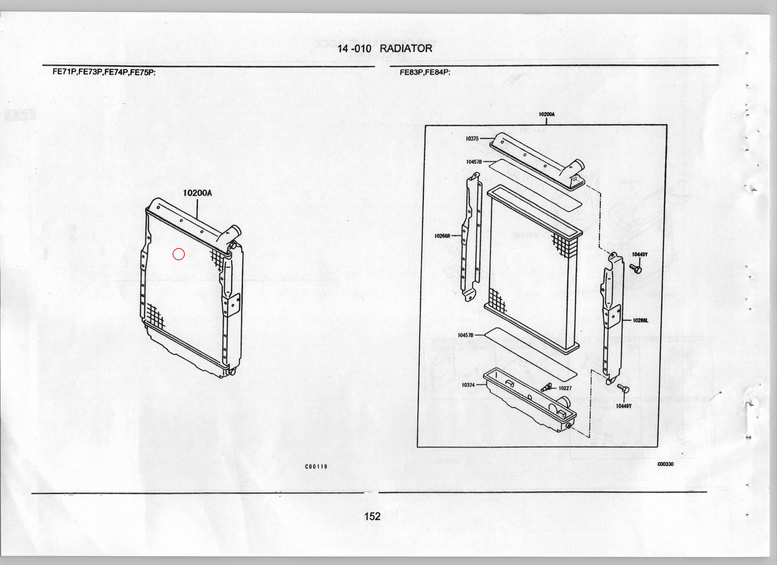 Diagram ME766075 GUARD, RADIATOR, RH - Mitsubishi