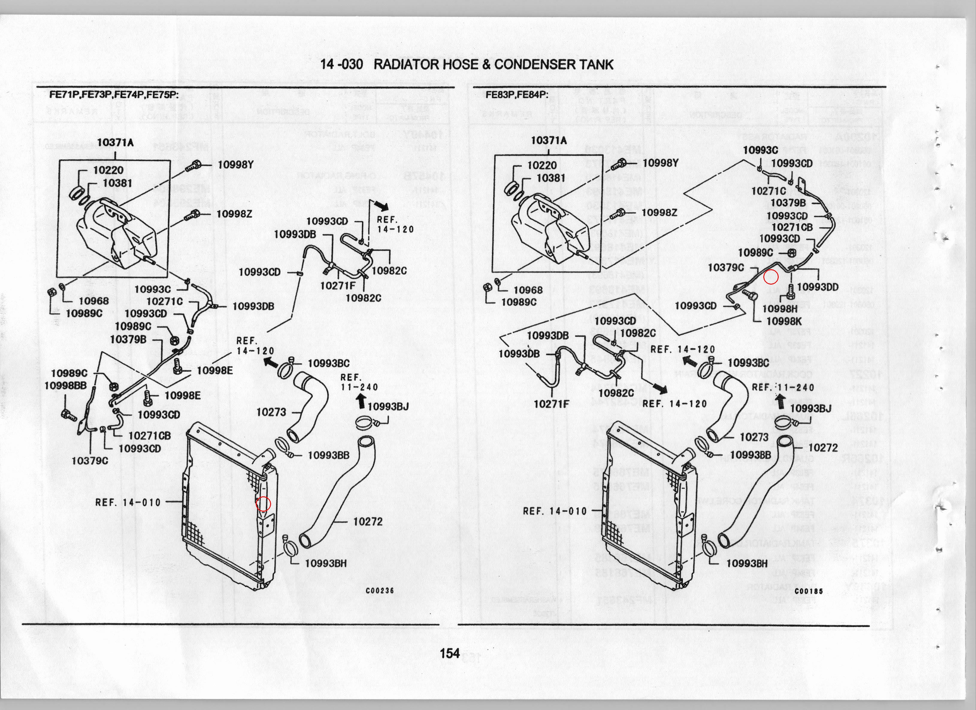 Diagram MS600623 HOSE, RADIATOR CONDENSER TANK - Mitsubishi
