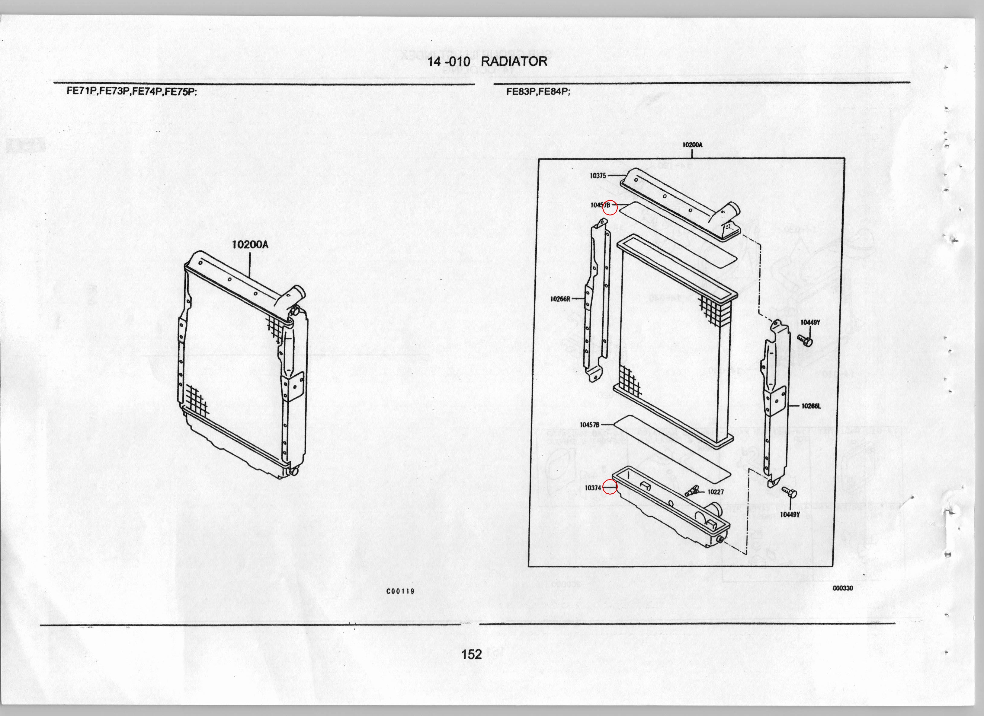 Diagram ME298804 O-RING, RADIATOR - Mitsubishi