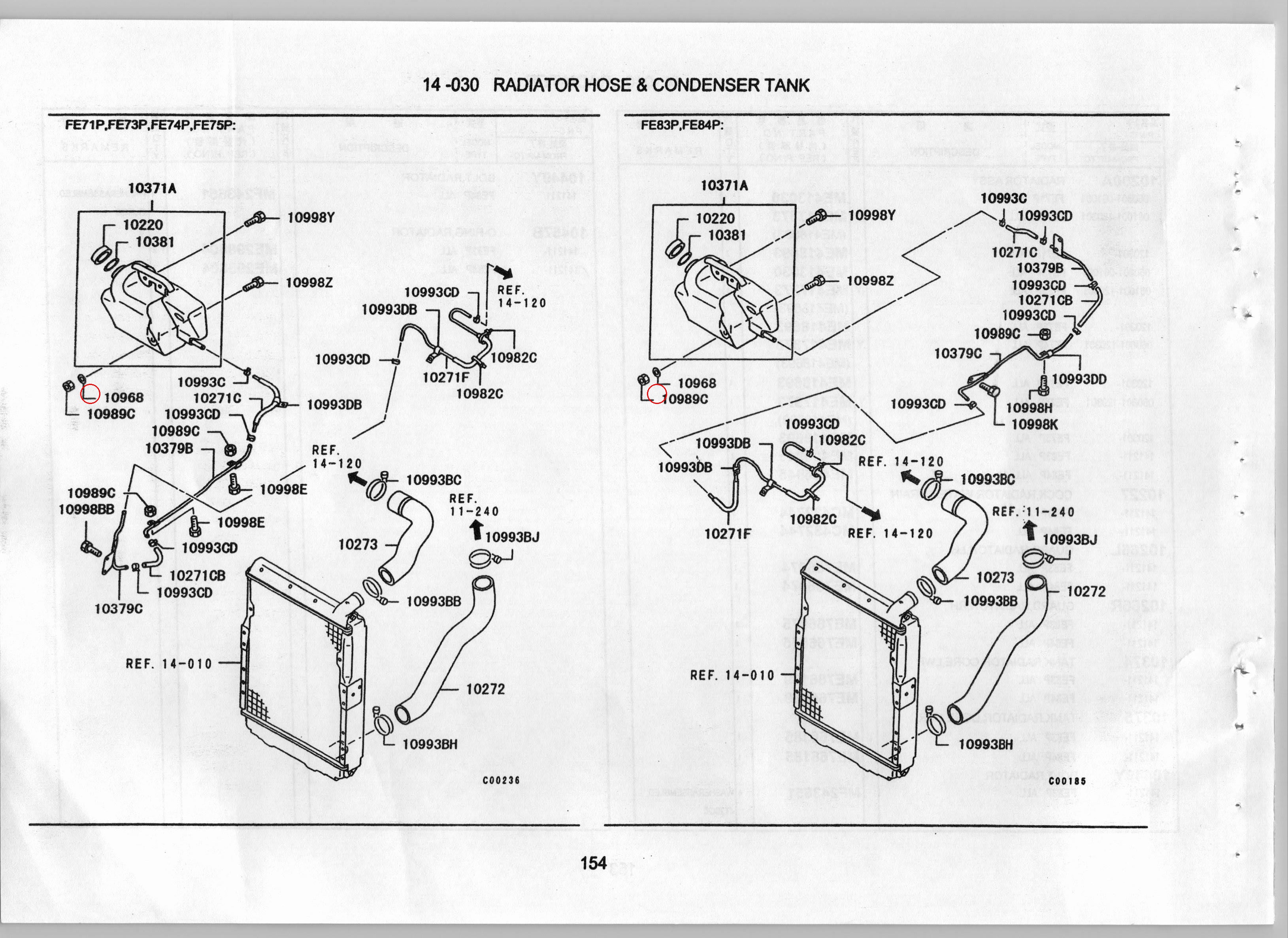 Diagram MF450005 WASHER, RADIATOR CONDENSER TANK - Mitsubishi