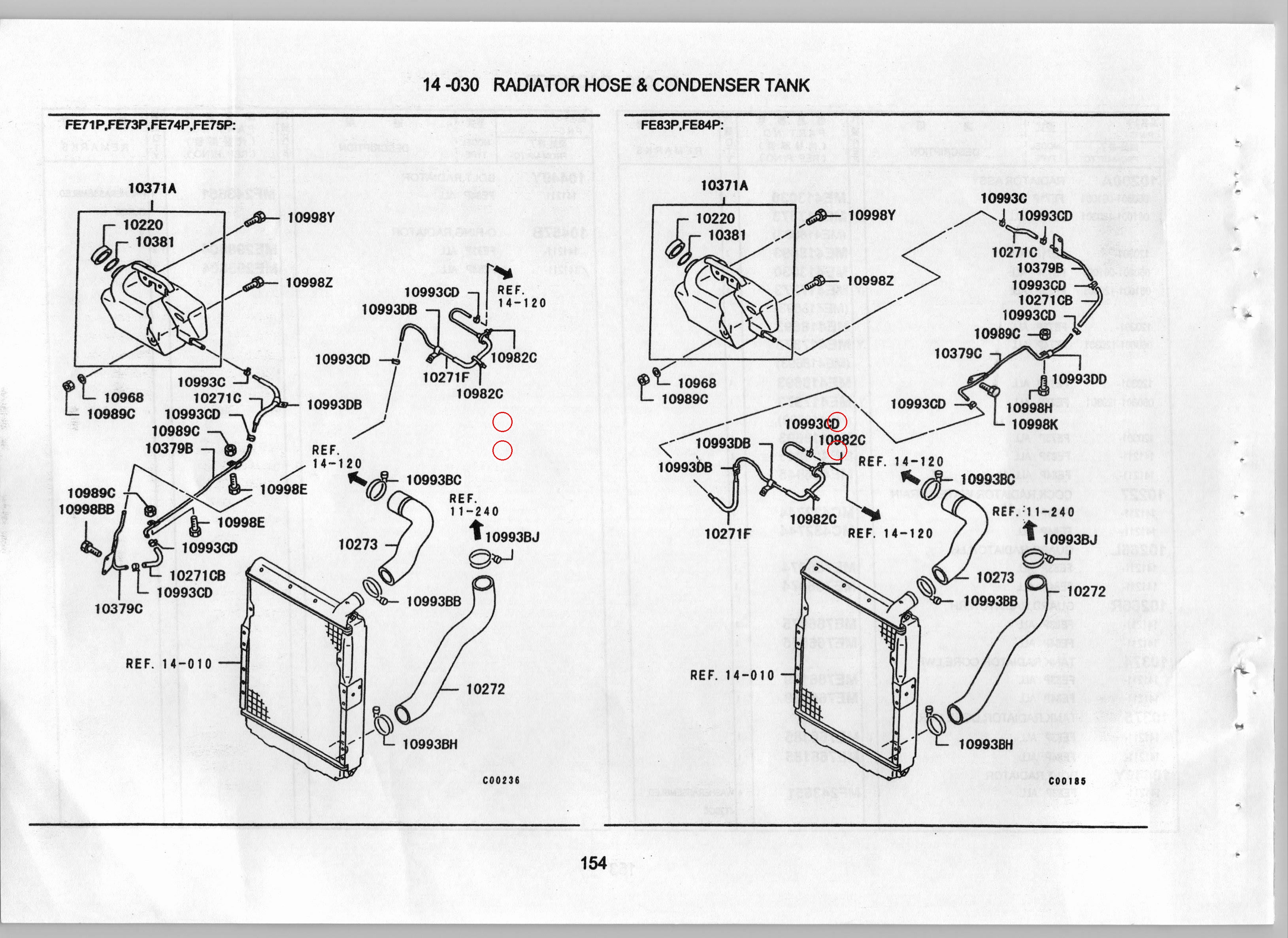 Diagram MB348021 BAND, RADIATOR CONDENSER TANK - Mitsubishi
