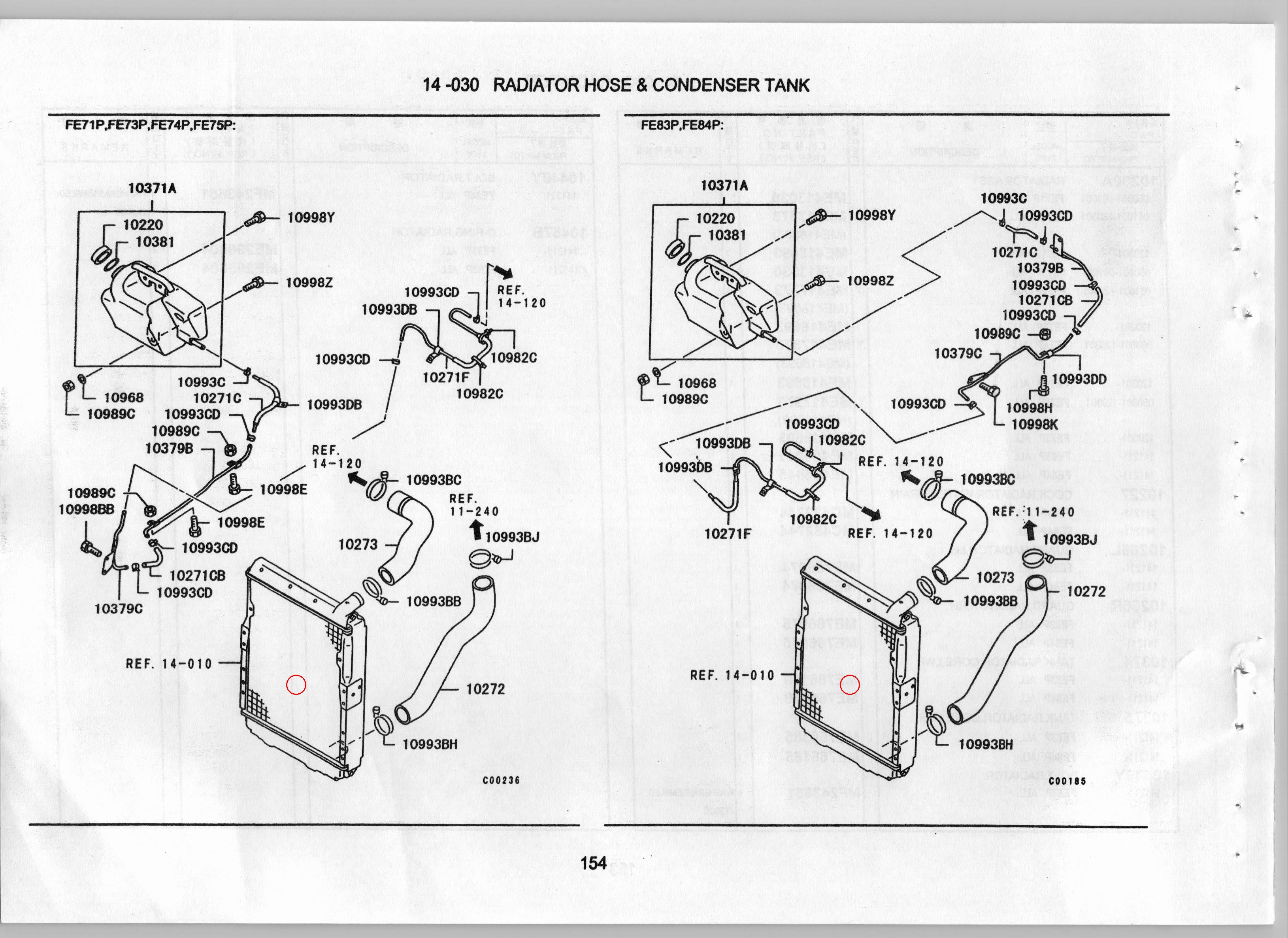 Diagram MH021276 CLIP, RADIATOR PIPING - Mitsubishi
