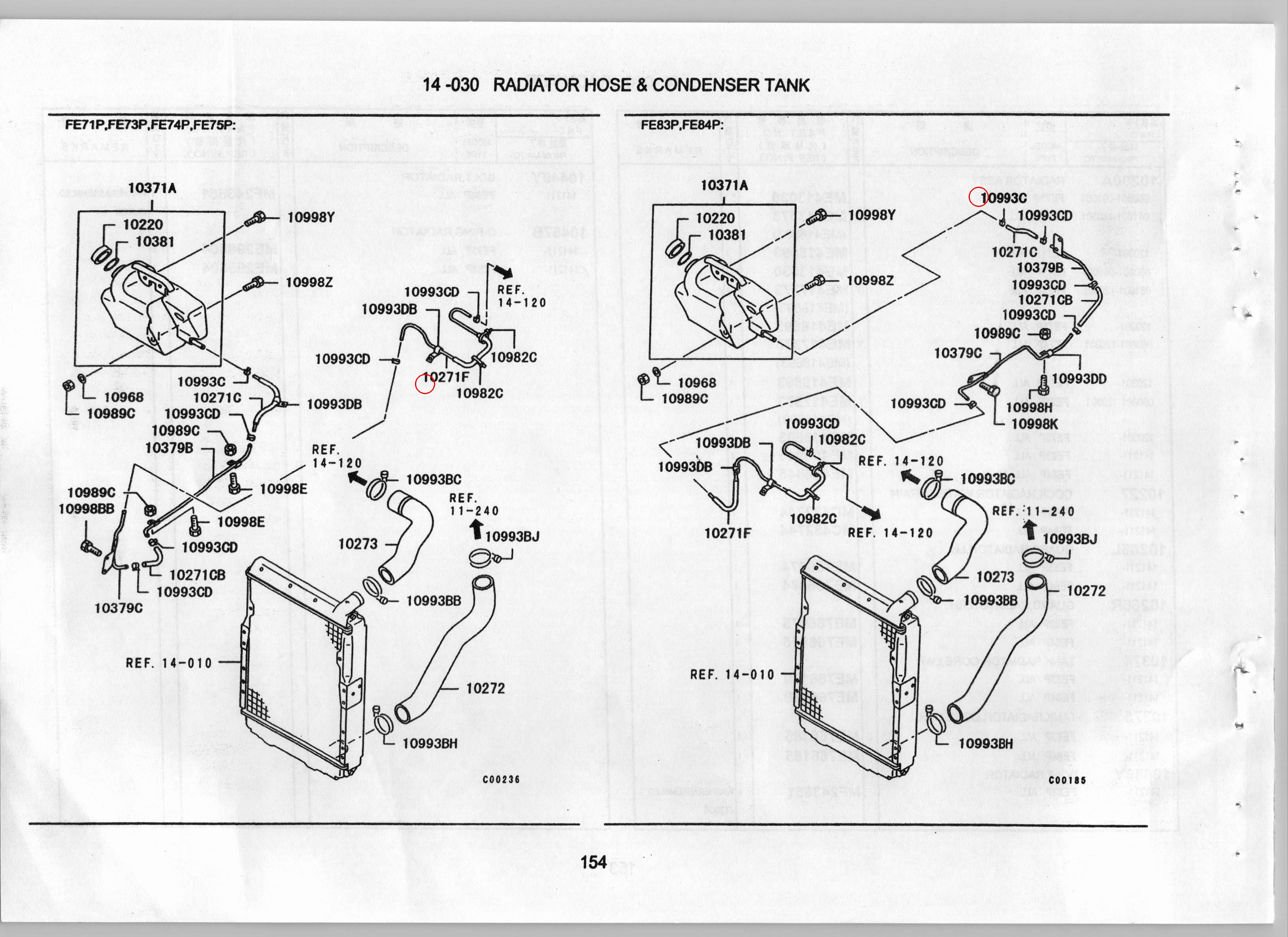 Diagram MS660167 CLIP,RADIATOR PIPING - Mitsubishi