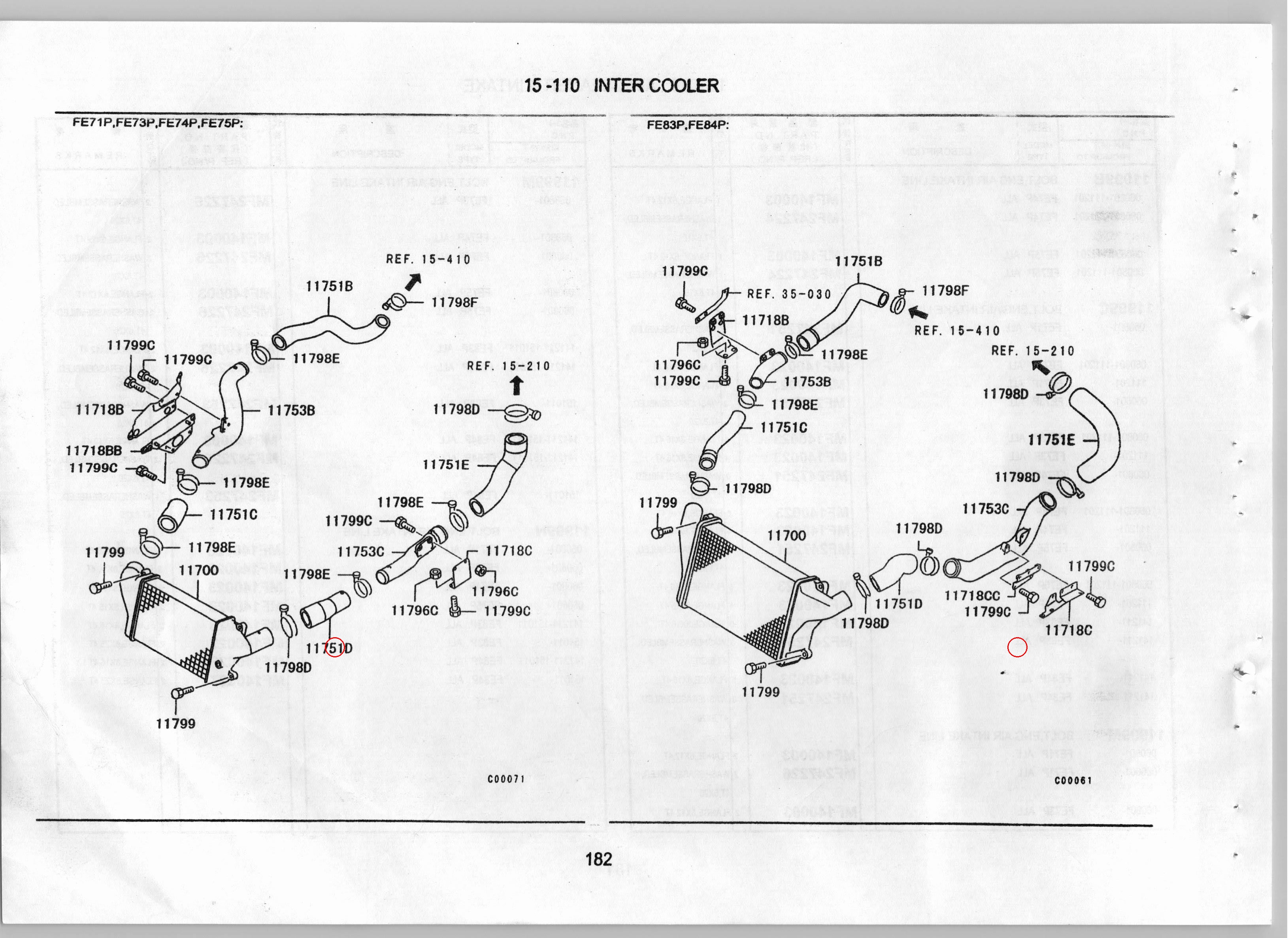 Diagram ME413369 HOSE, INTER COOLER AIR - Mitsubishi