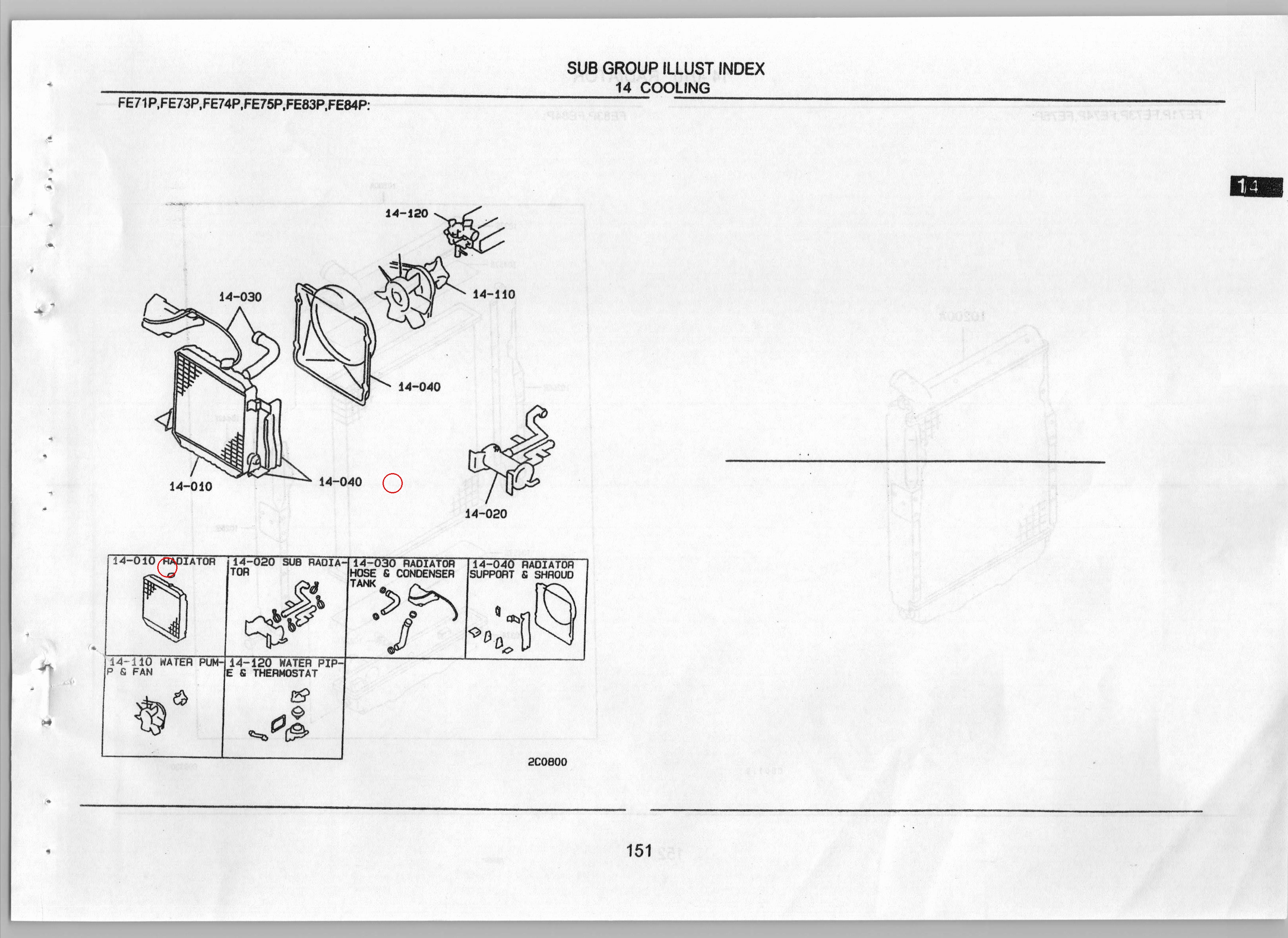 Diagram None RADIATOR - Mitsubishi