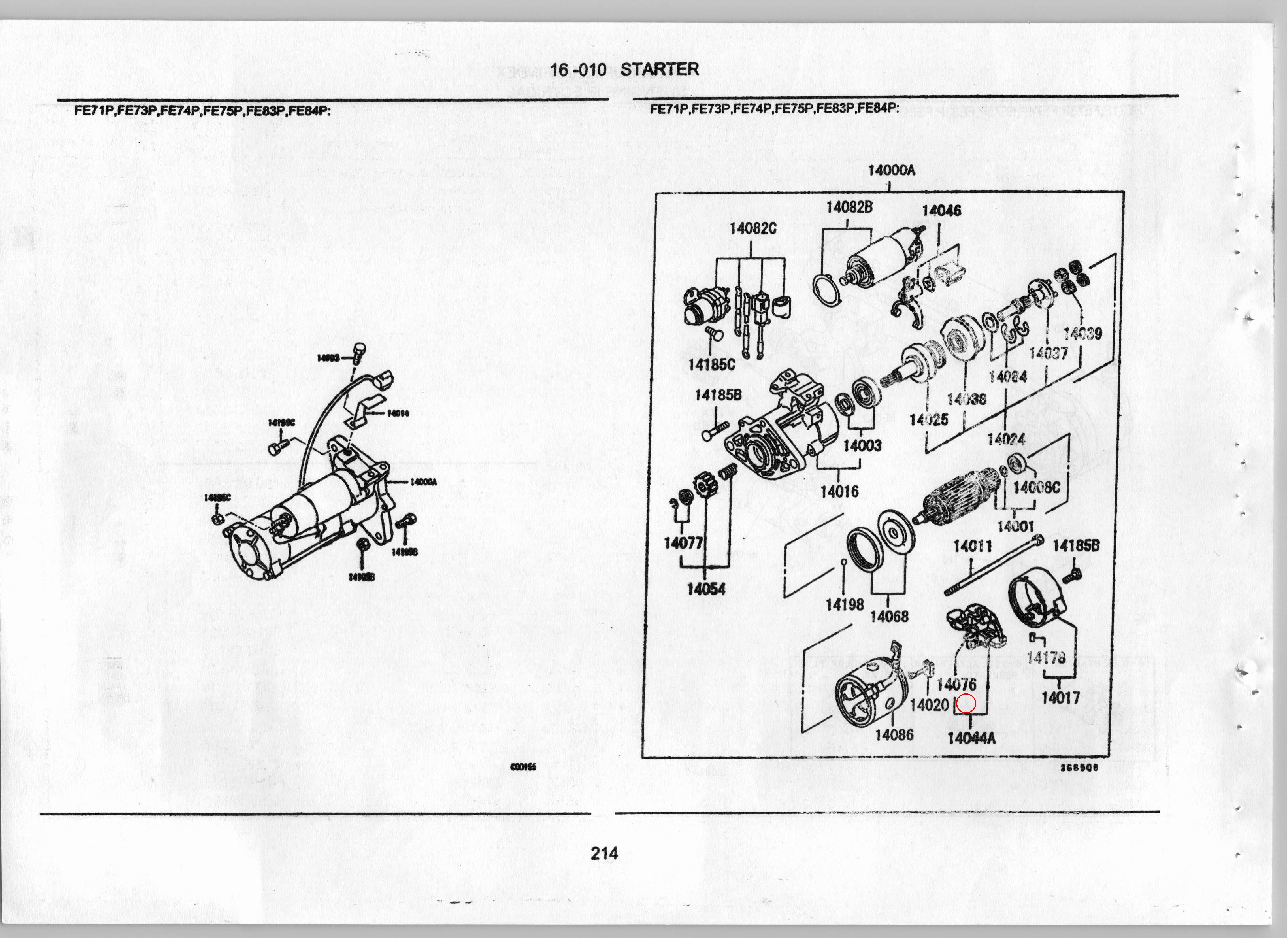 Diagram ME701494 BRUSH,STARTER - Mitsubishi