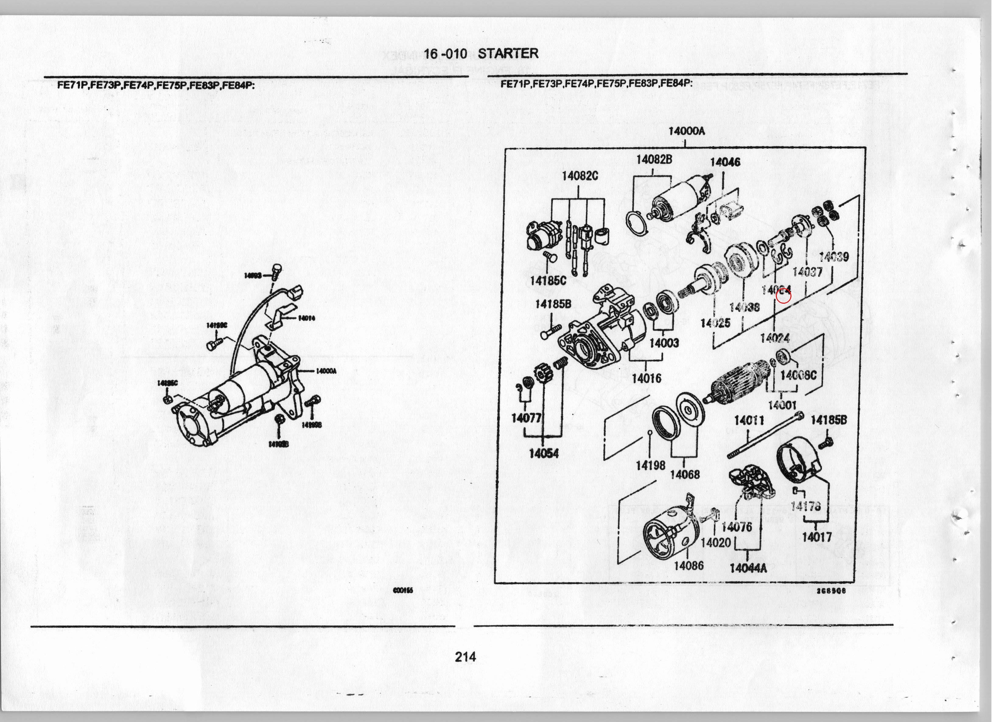 Diagram ME701653 GEAR,STARTER REDUCTION - Mitsubishi