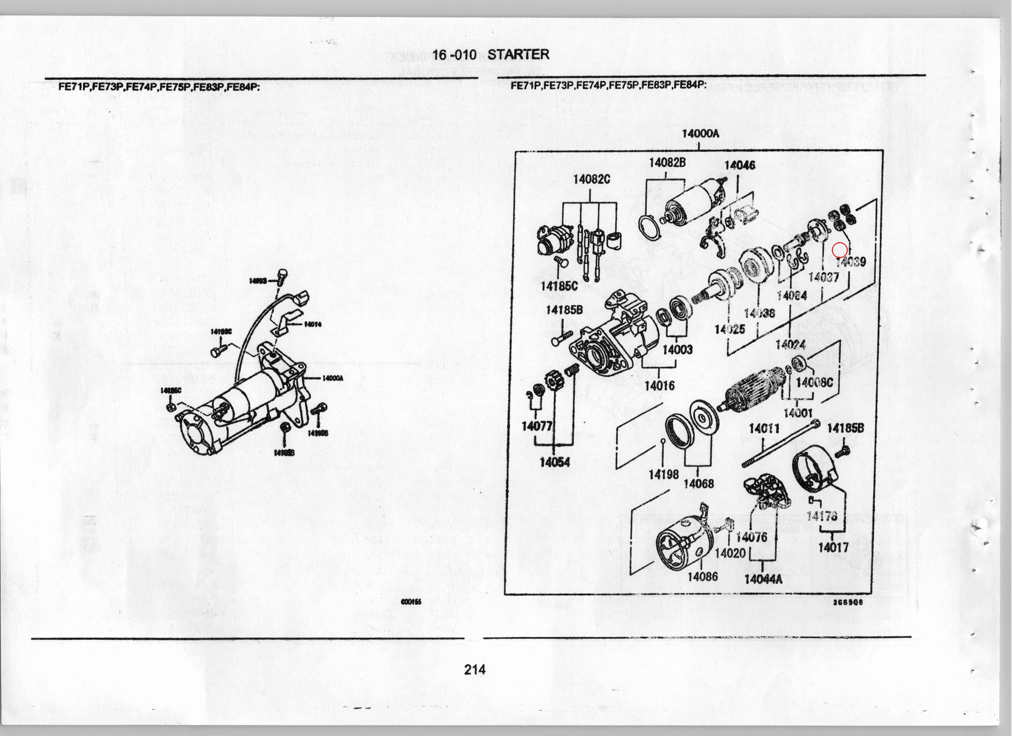 Diagram ME701439 GEAR,STARTER REDUCTION PINION - Mitsubishi