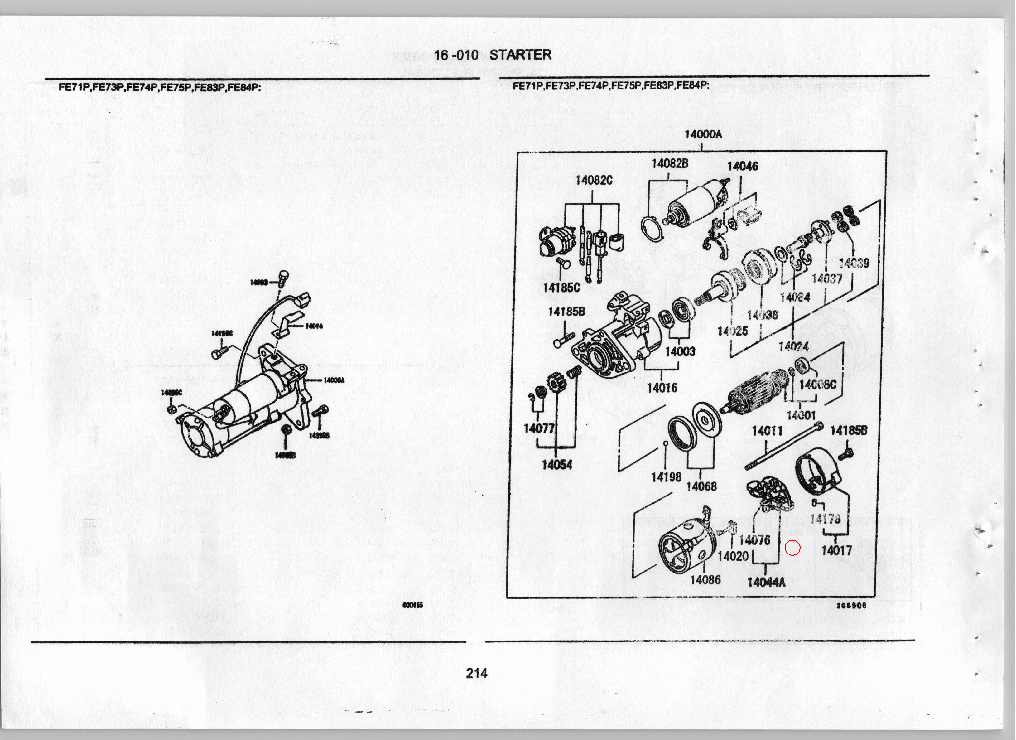 Diagram ME701468 SPRING,STARTER BRUSH - Mitsubishi