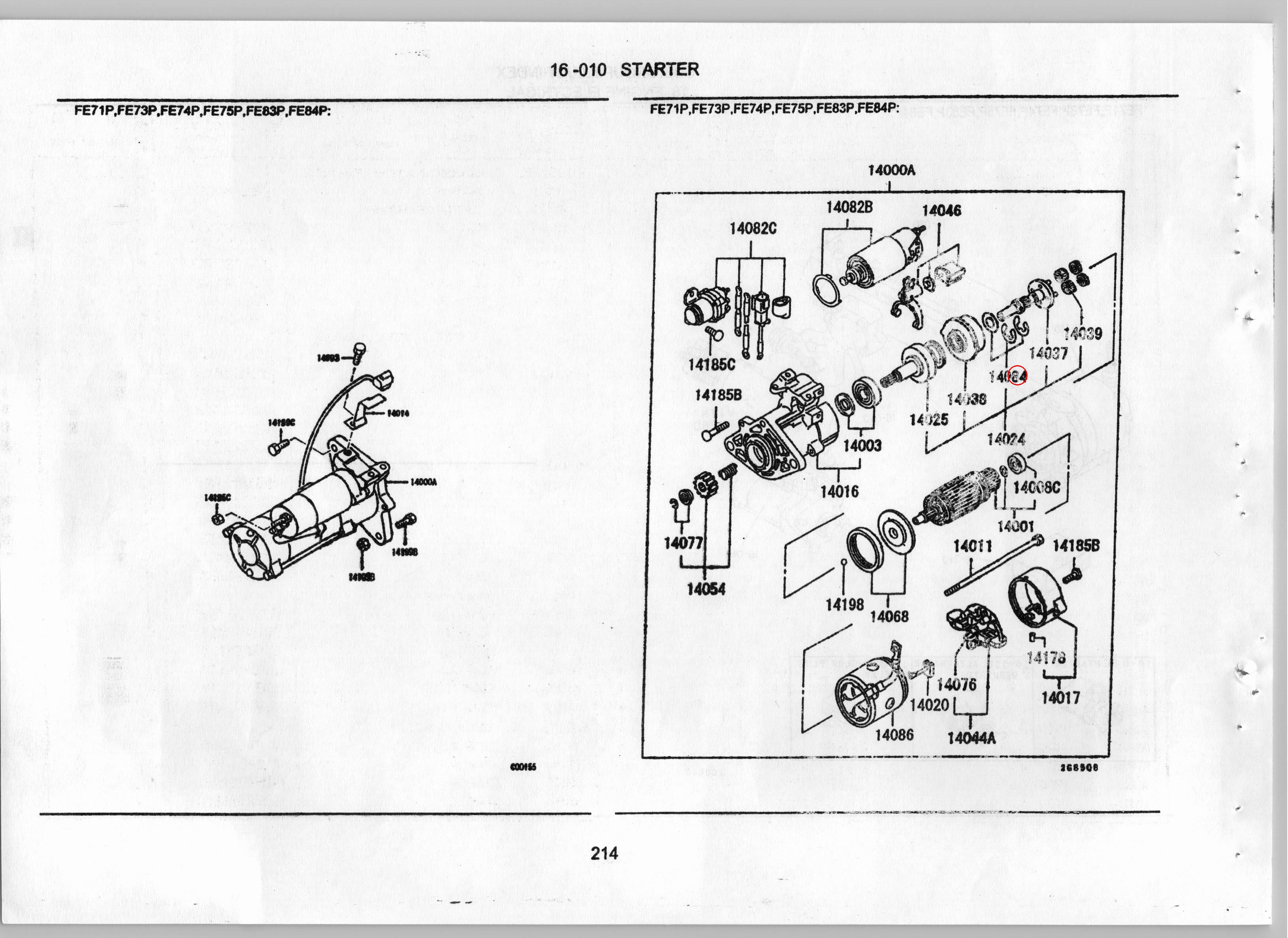 Diagram ME701436 WASHER SET,STARTER GEAR SHAFT - Mitsubishi