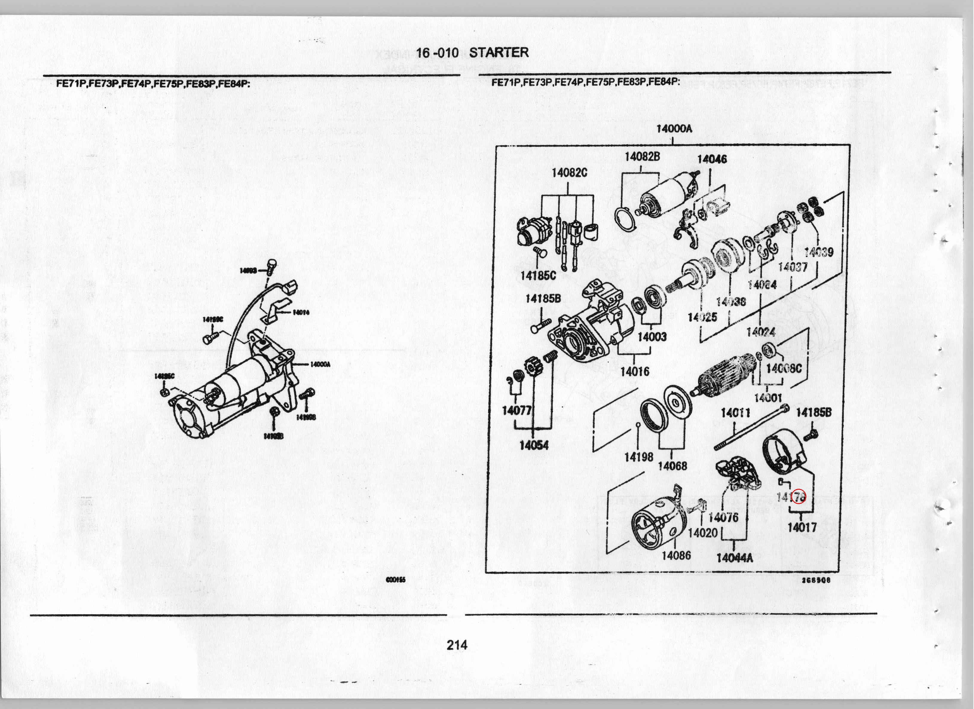 Diagram ME753135 GROMMET,STARTER INR - Mitsubishi