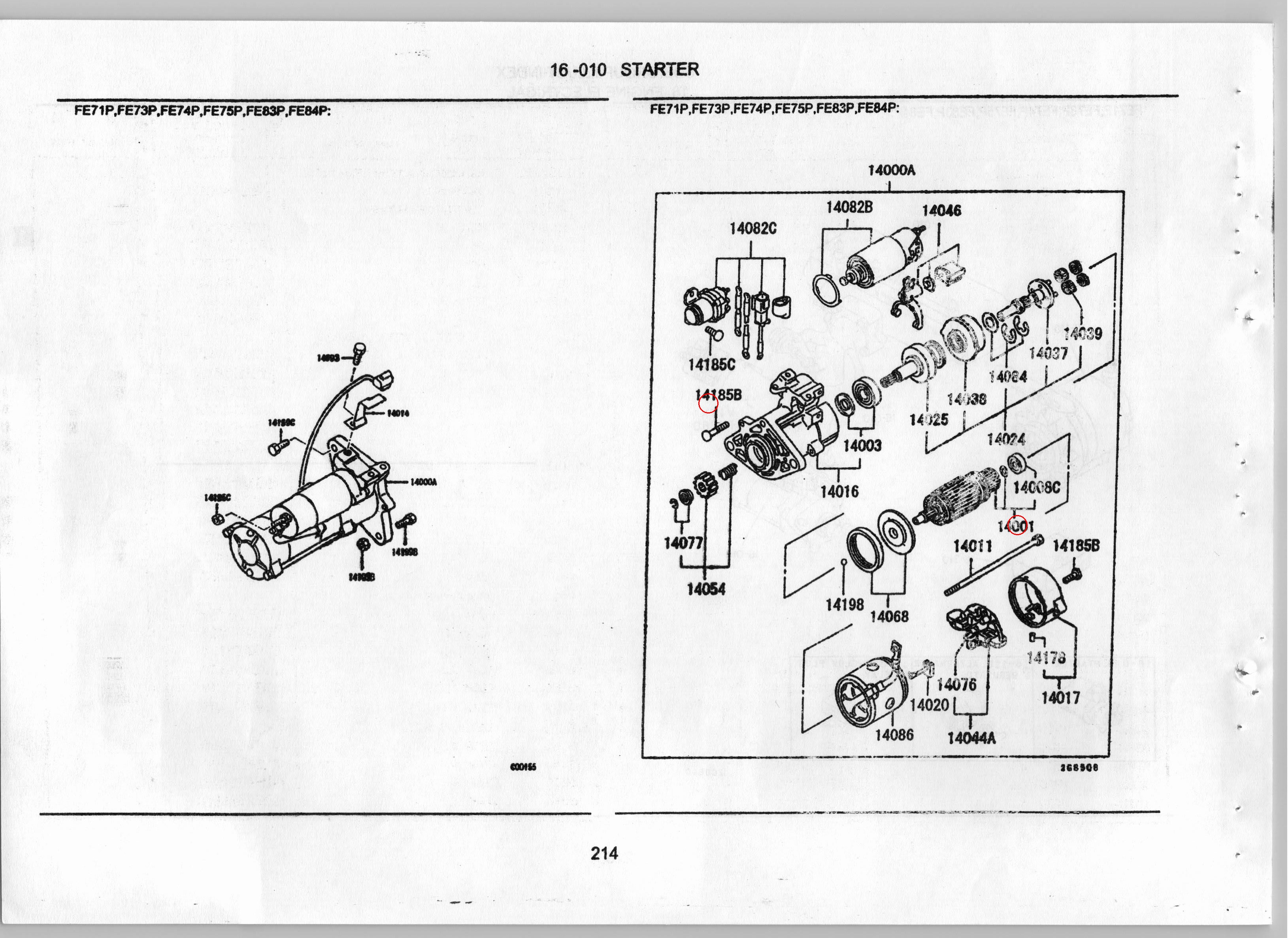 Diagram ME701491 SCREW, STARTER INR - Mitsubishi