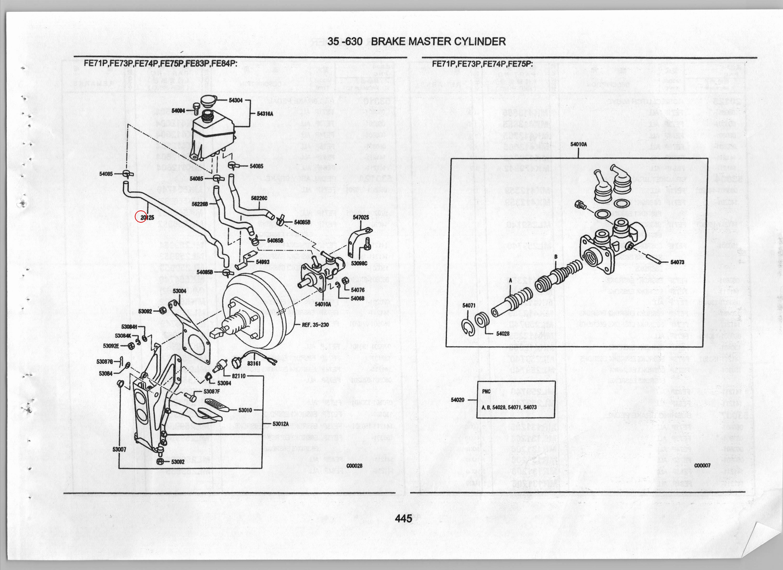 Diagram MK479942 HOSE, CLUTCH M/CYL - Mitsubishi