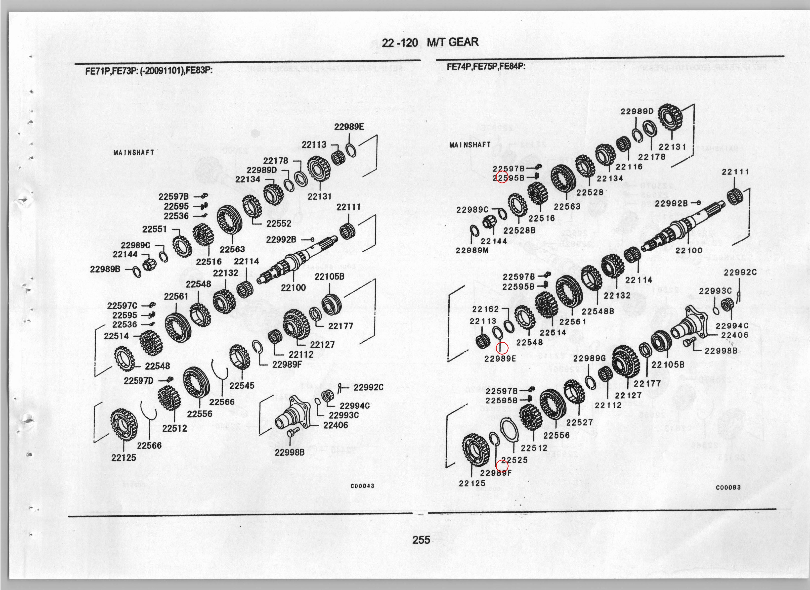Diagram ME610061 SPRING,M/T SYNCH KEY - Mitsubishi