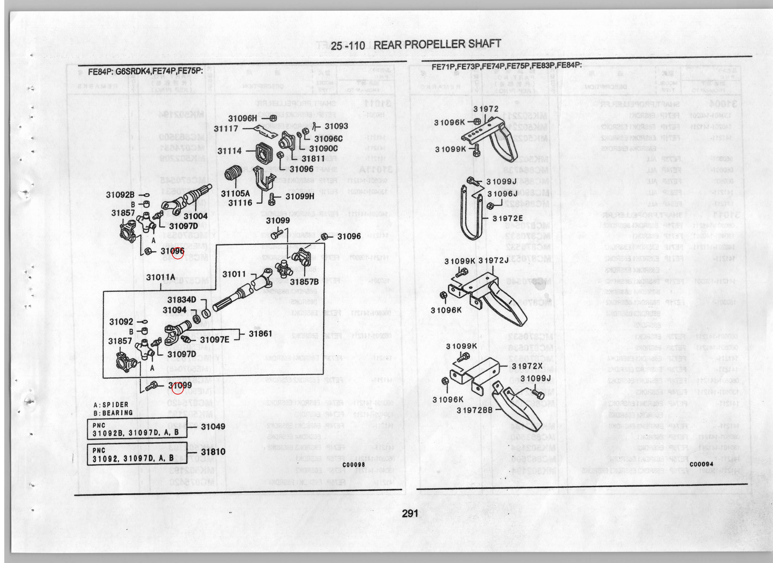 Diagram MF524042 NIPPLE, PROPELLER SHAFT - Mitsubishi
