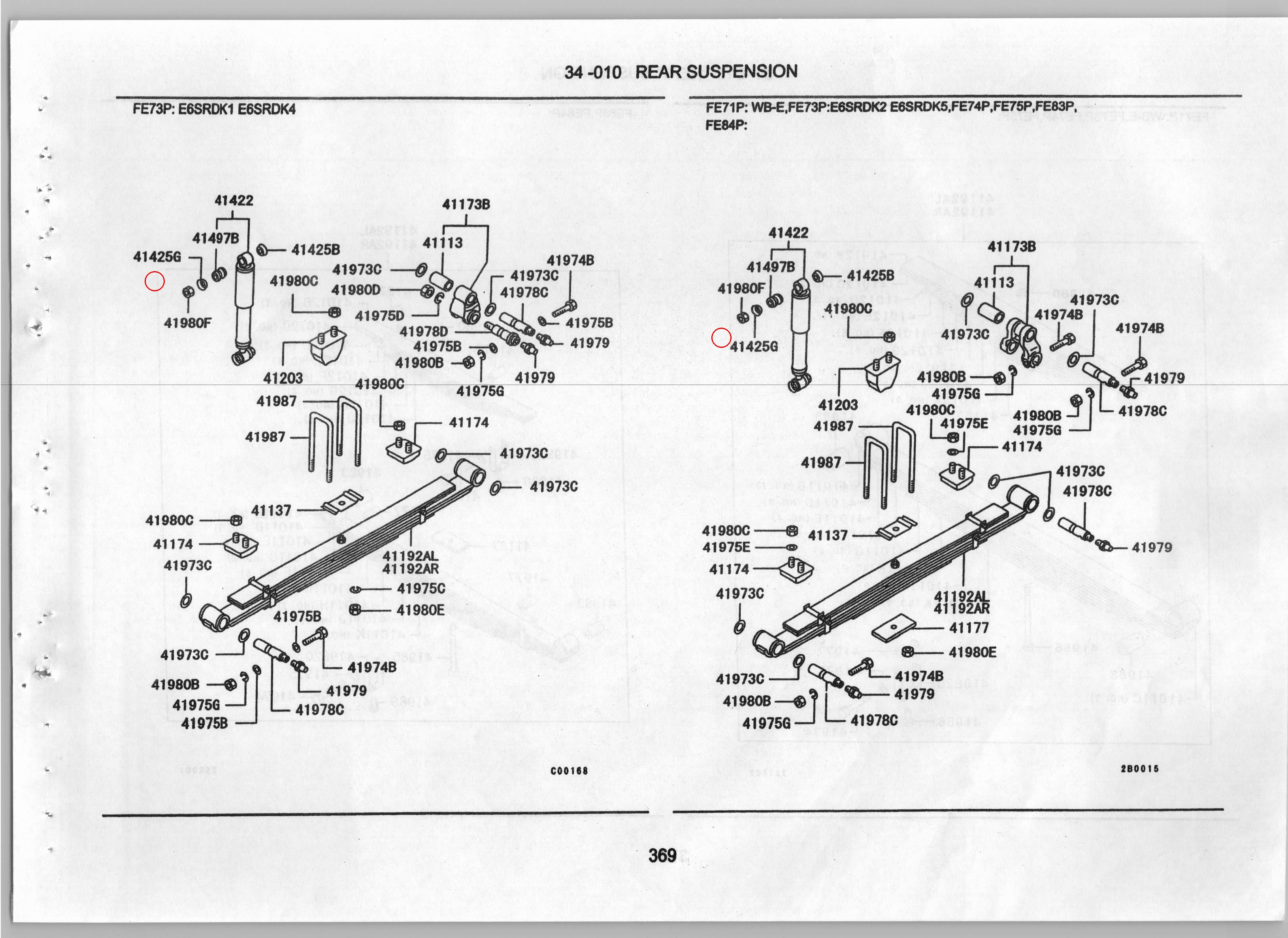 Diagram MT100389 WASHER,RR SHOCK ABSORBER INR - Mitsubishi