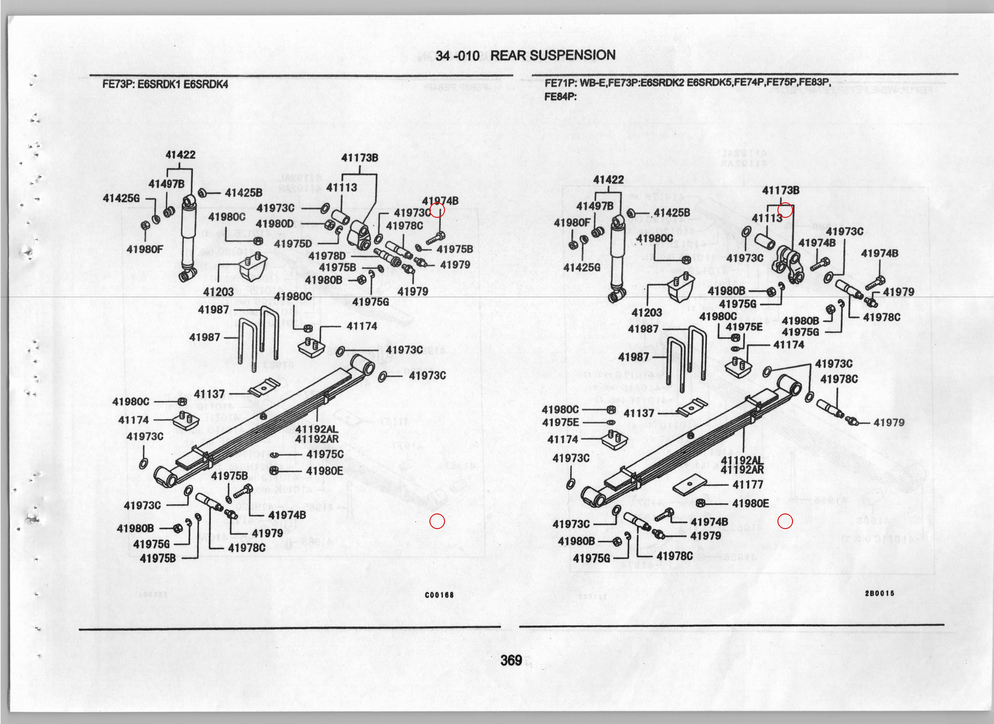 Diagram MF104896 BOLT,RR SUSP SPRING - Mitsubishi