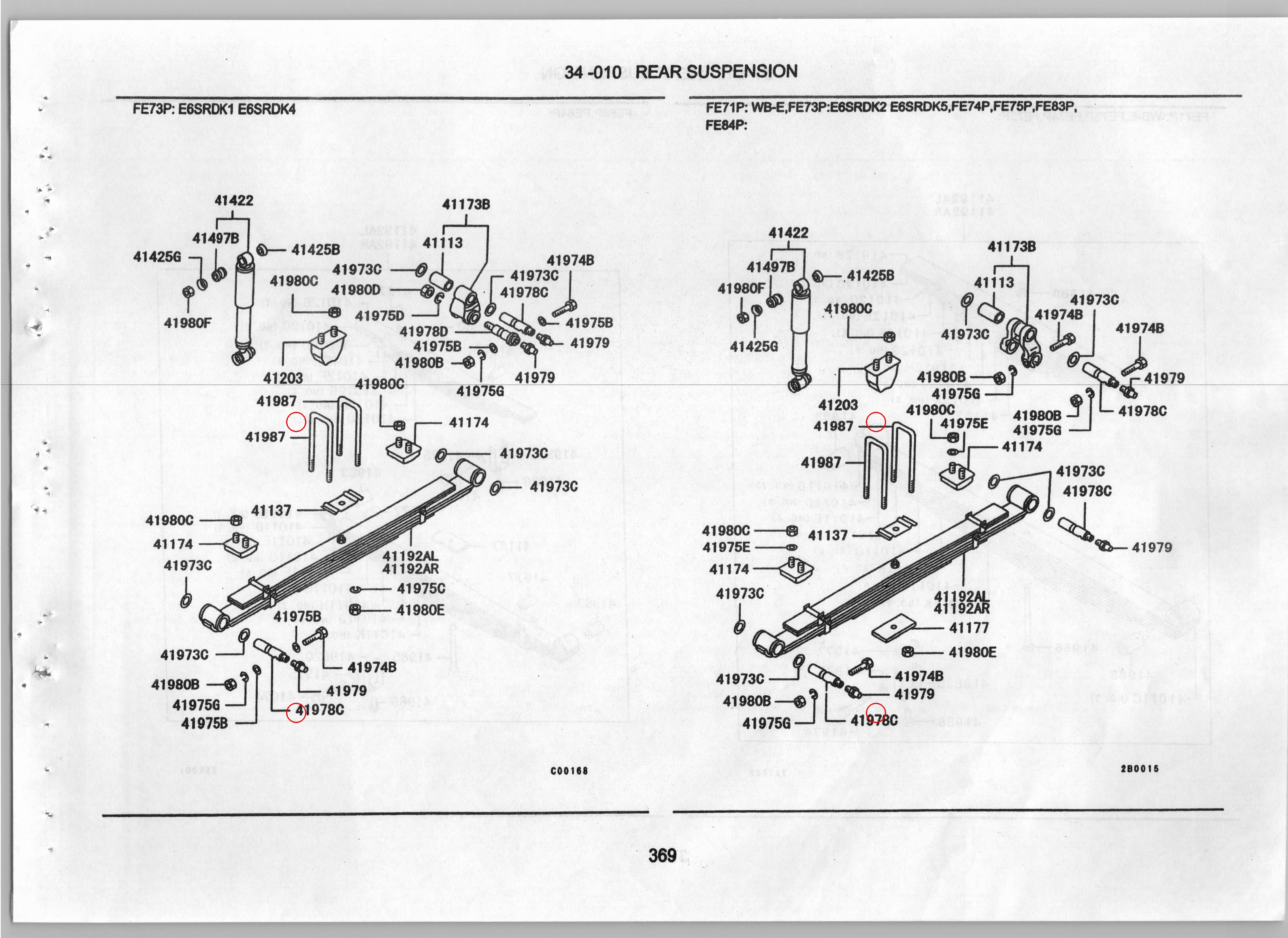 Diagram MF430006 NUT,RR SUSP SPRING - Mitsubishi