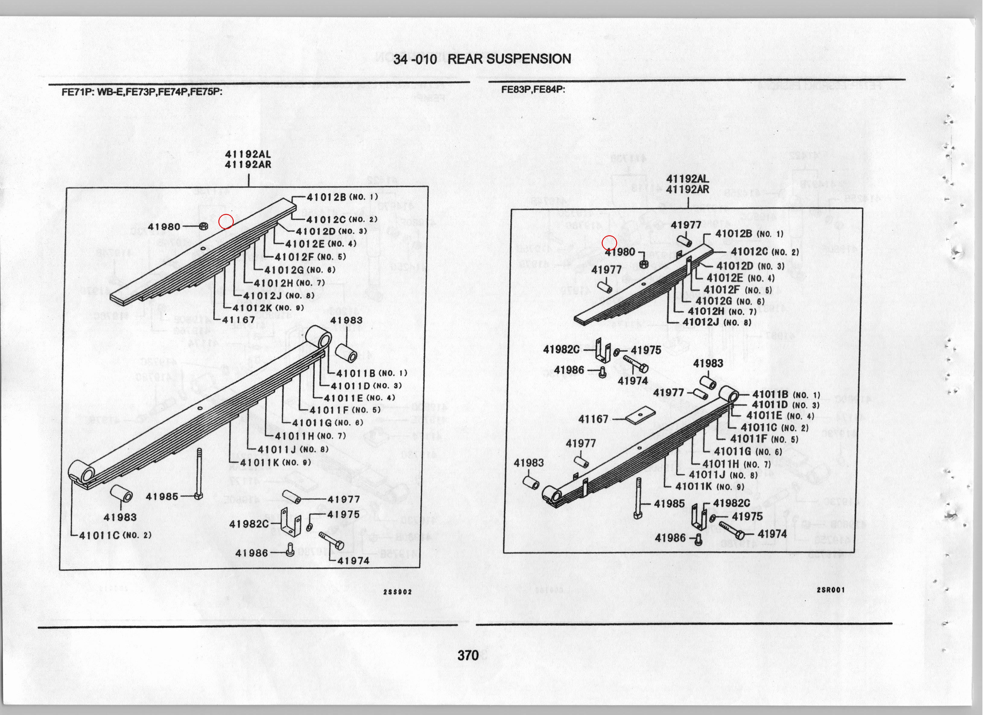 Diagram MF430007 NUT,RR SUSP SPRING - Mitsubishi