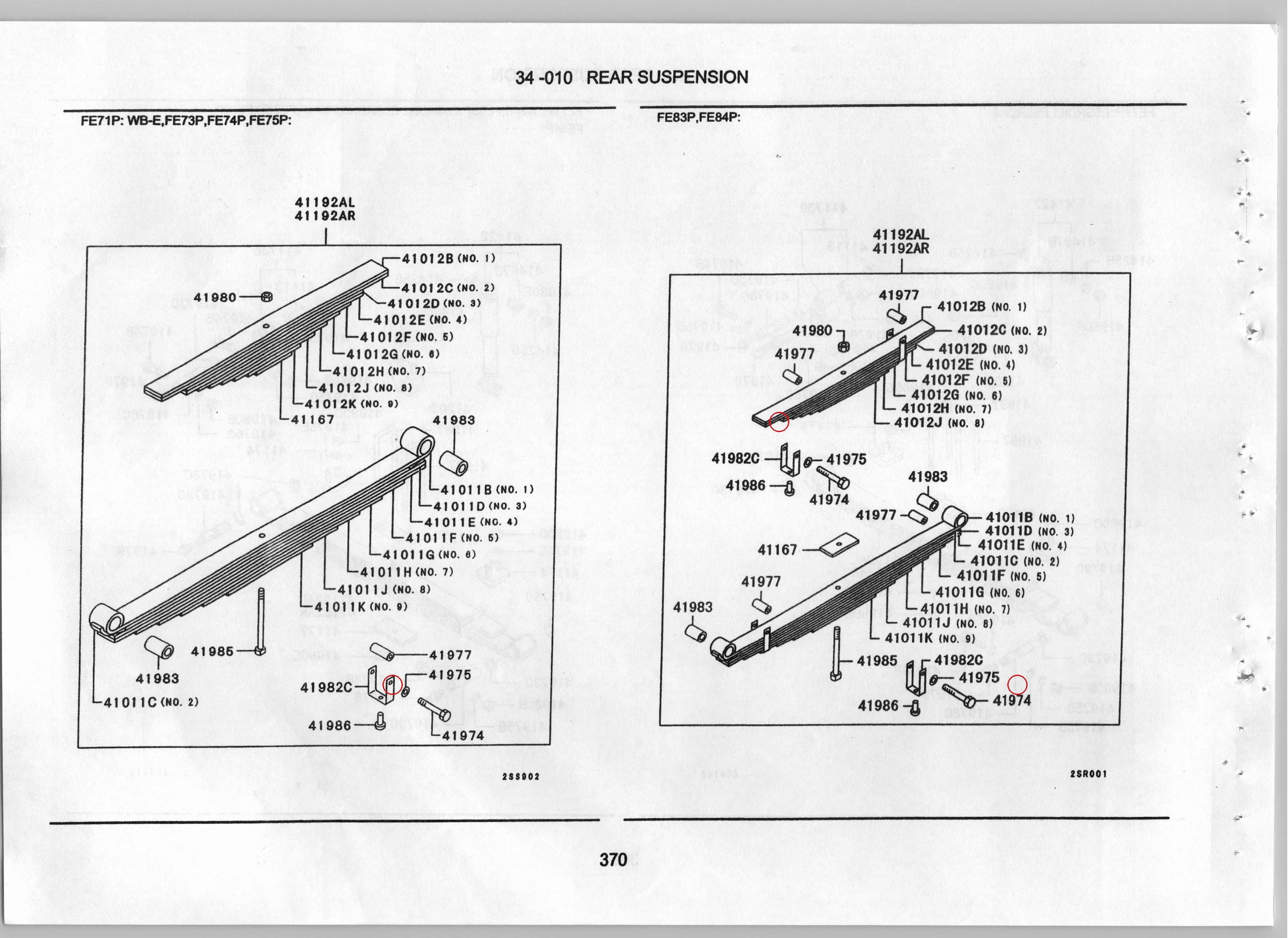 Diagram MB035222 CLIP, RR SUSP SPRING - Mitsubishi