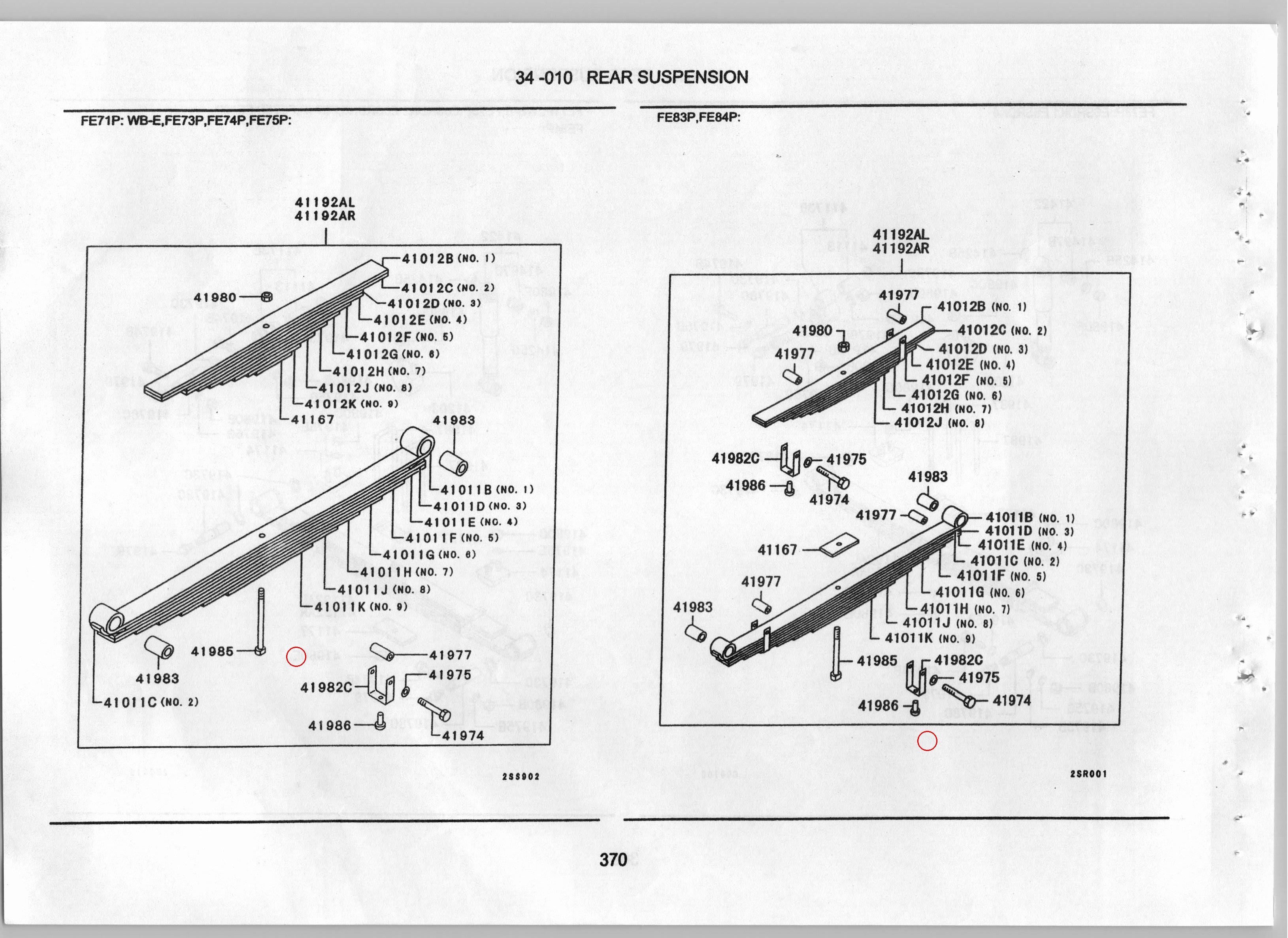 Diagram MS750040 CENTER BOLT, RR SUSP SPRING - Mitsubishi