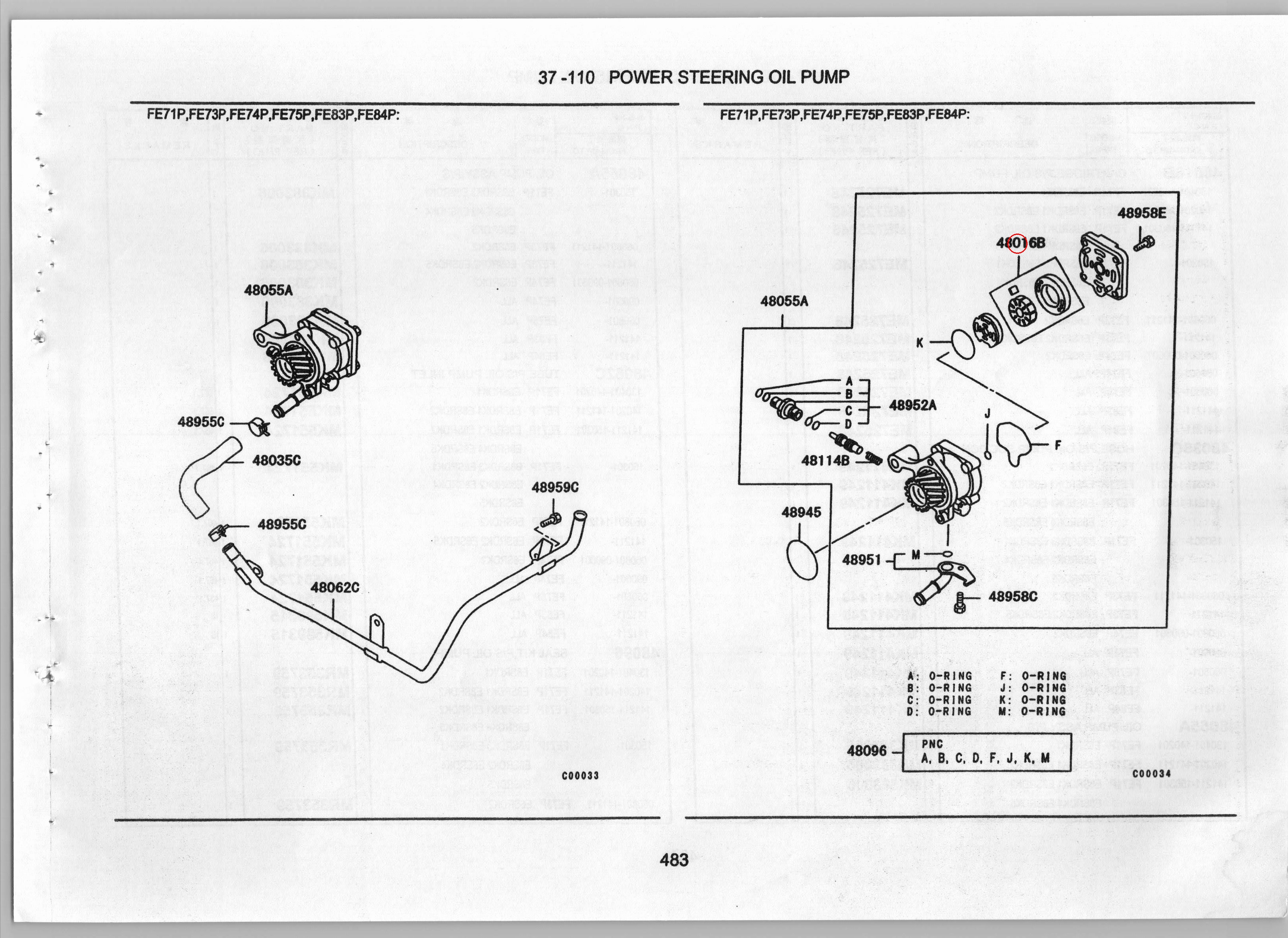 Diagram ME725248 CARTRIDGE,P/S OIL PUMP - Mitsubishi