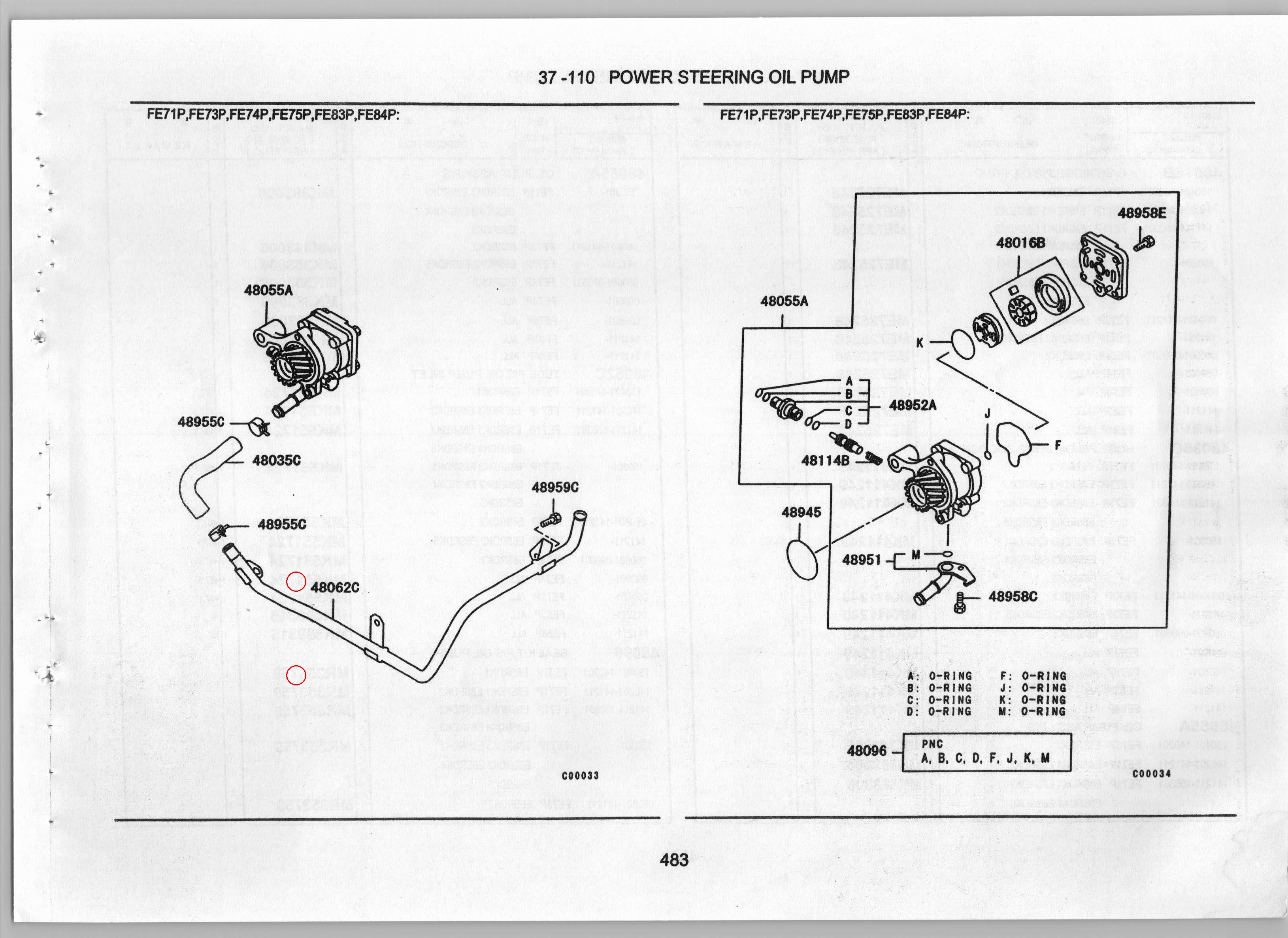 Diagram MK599315 TUBE,P/S OIL PUMP INLET - Mitsubishi