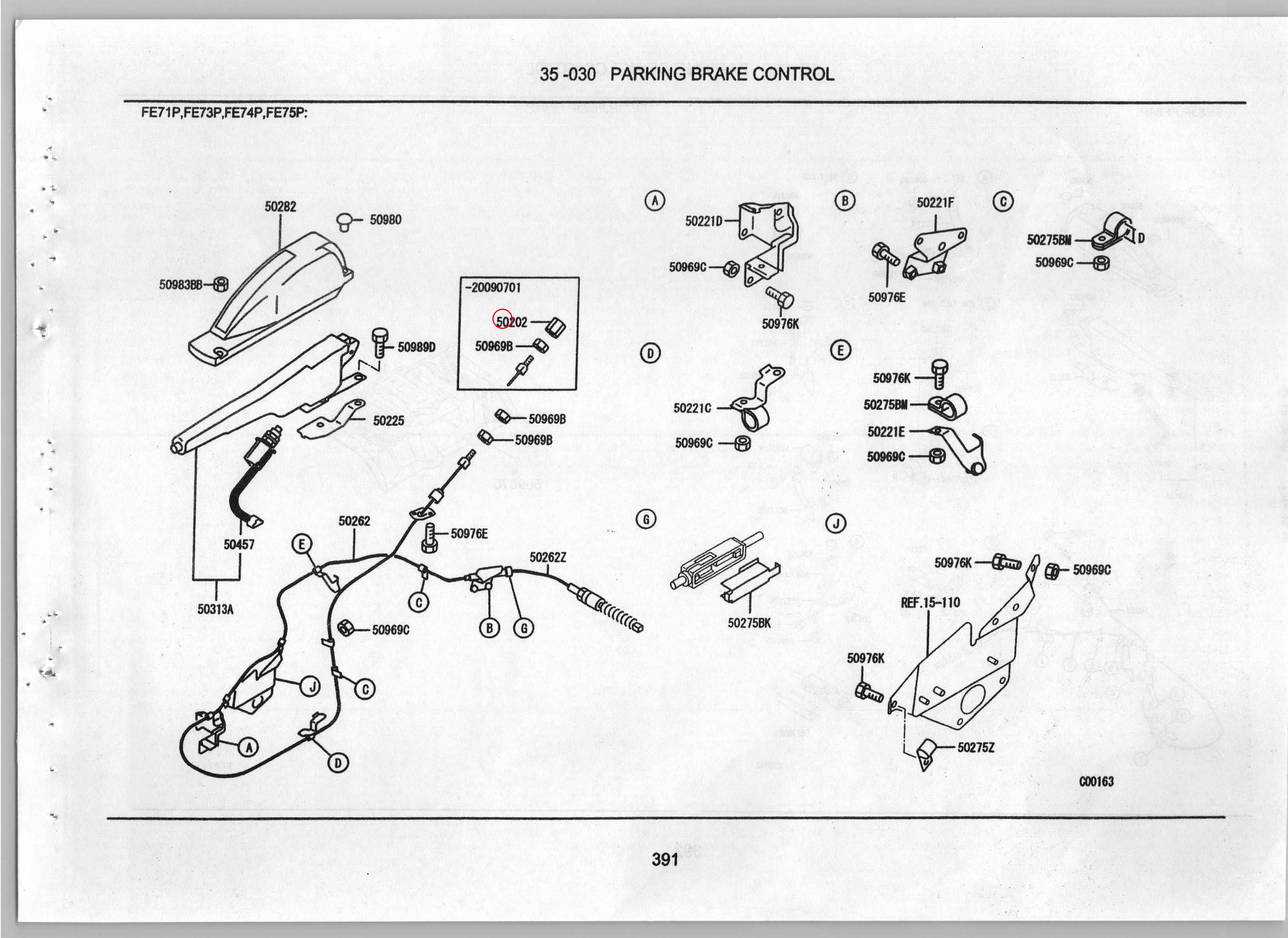 Diagram MB857445 ADJUSTER,PARKING BRAKE CABLE - Mitsubishi