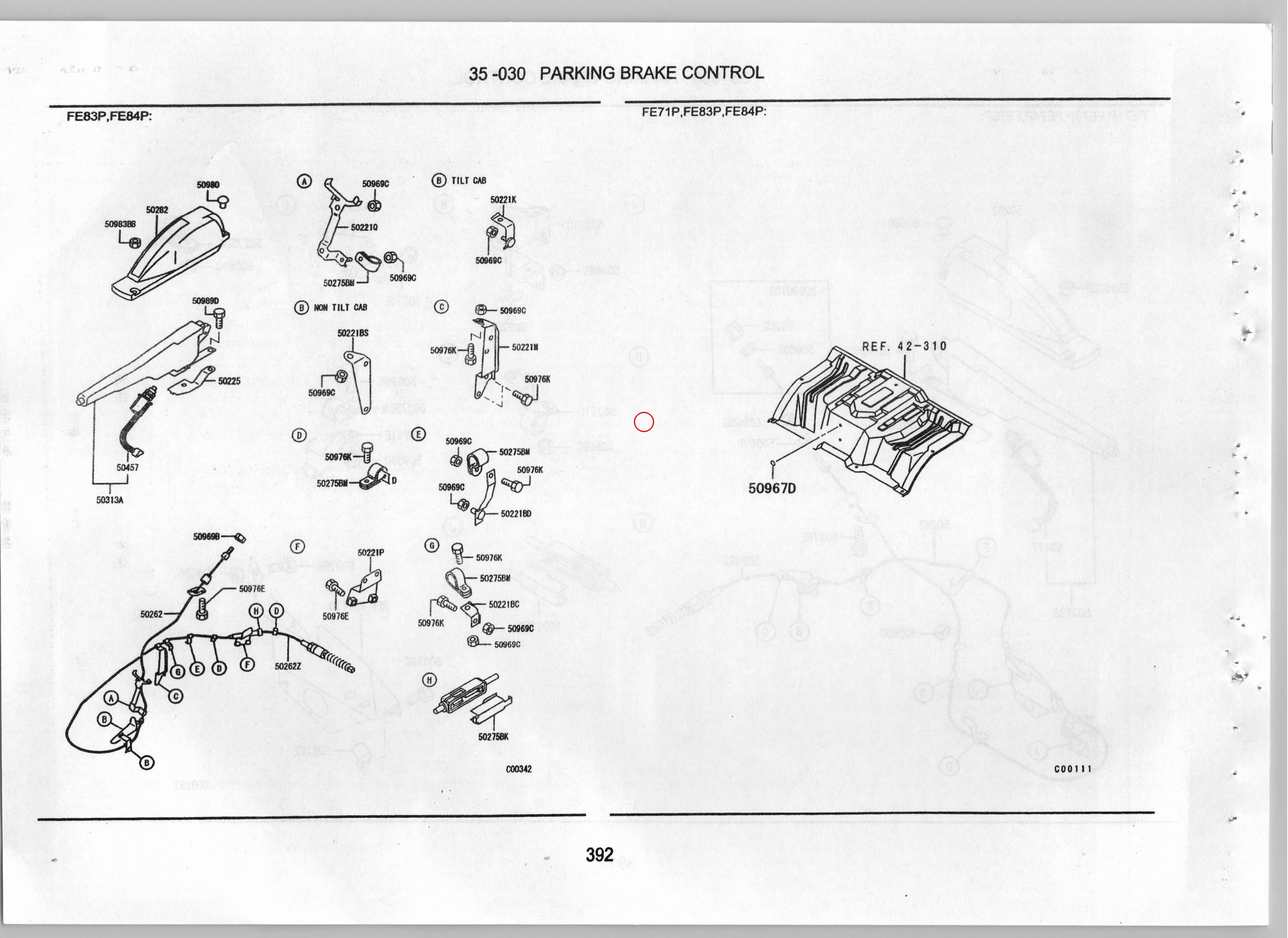 Diagram MK452524 BRACKET,PARKING BRAKE CABLE - Mitsubishi