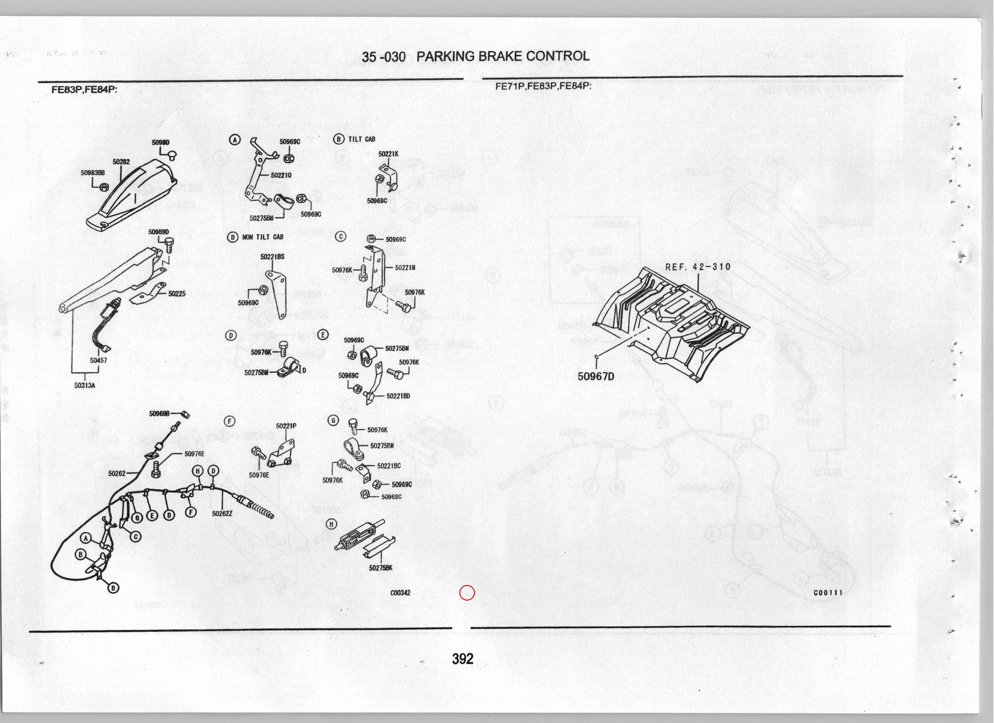 Diagram MK479609 CLIP,PARKING BRAKE CABLE - Mitsubishi
