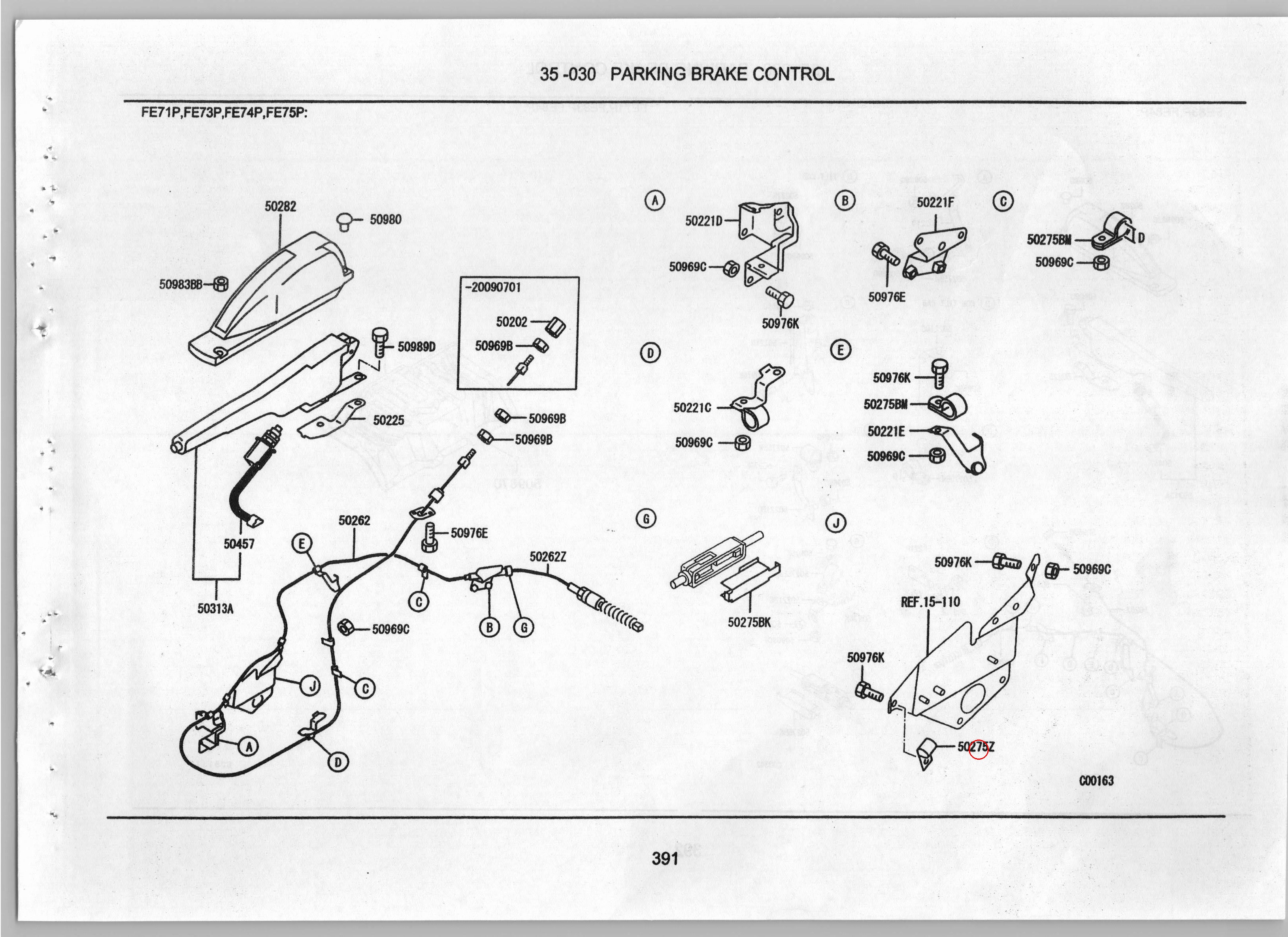 Diagram MB334118 CLIP,PARKING BRAKE CABLE - Mitsubishi