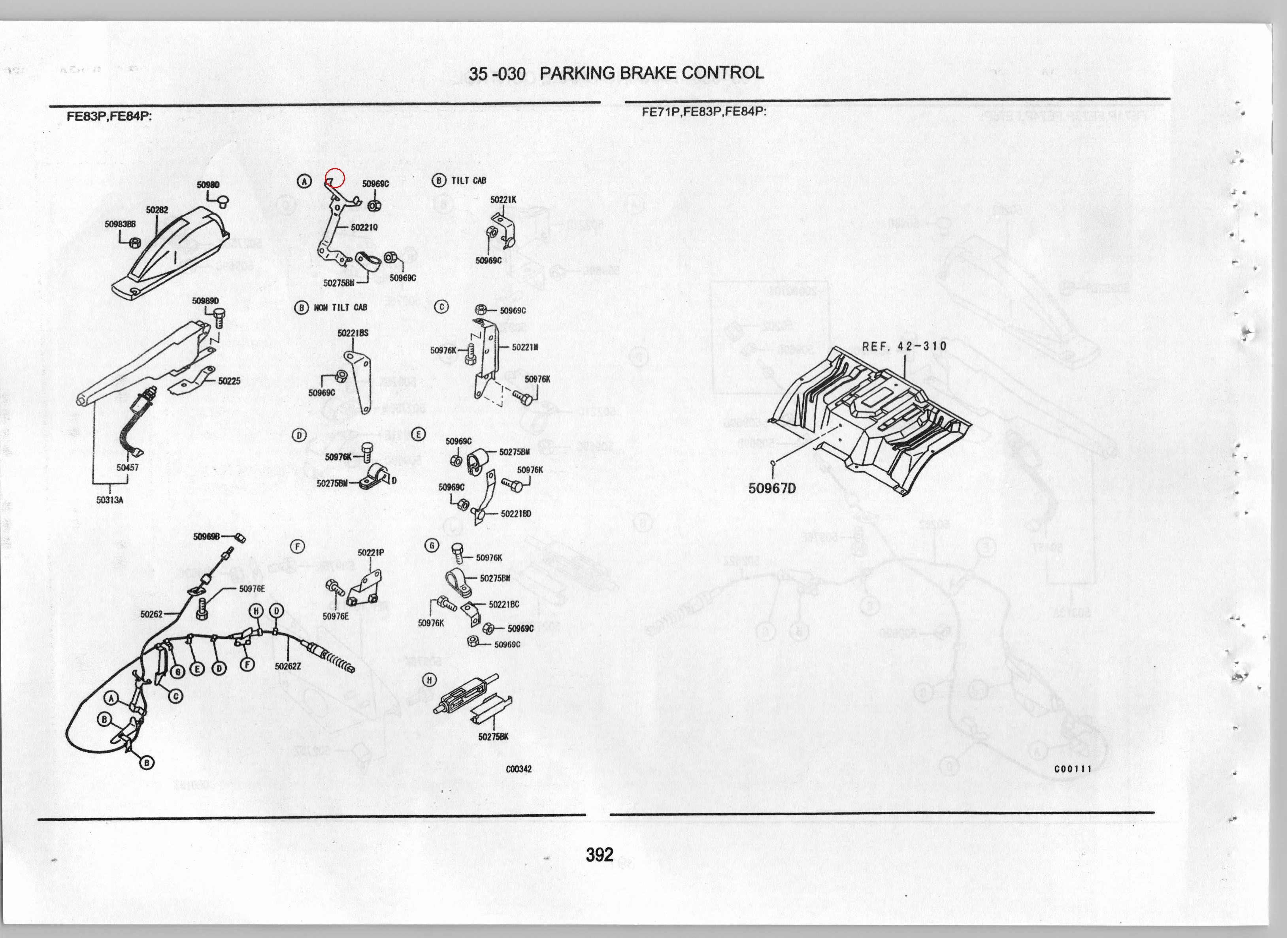 Diagram MK440162 RIVET,PARKING BRAKE LEVER - Mitsubishi