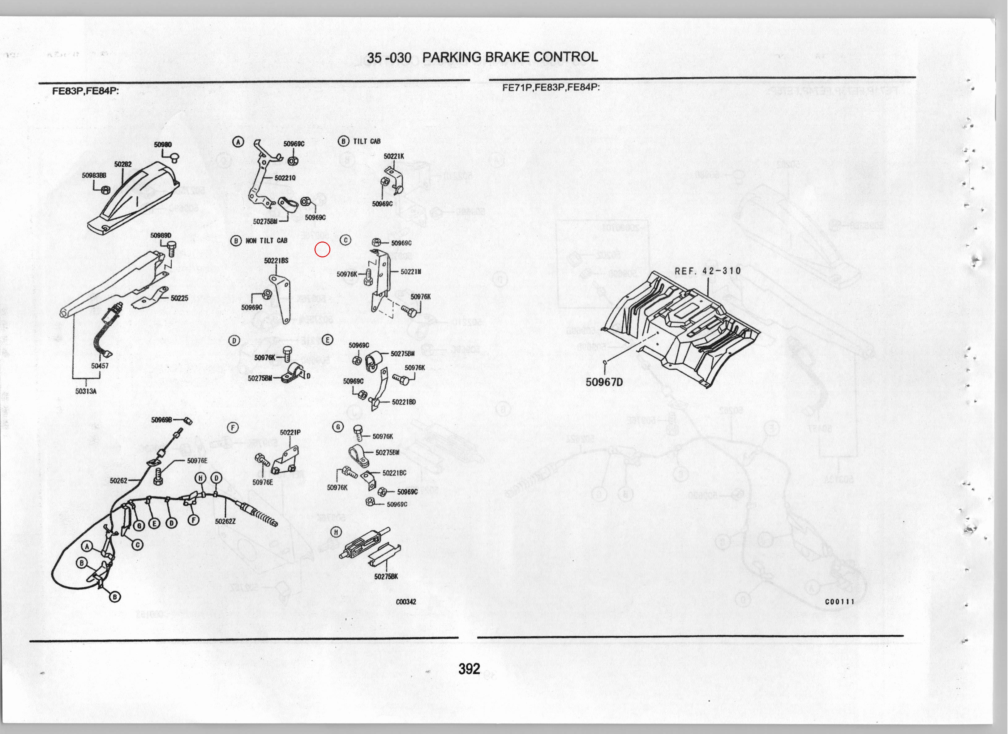 Diagram MK452361 BOLT,PARKING BRAKE LEVER - Mitsubishi