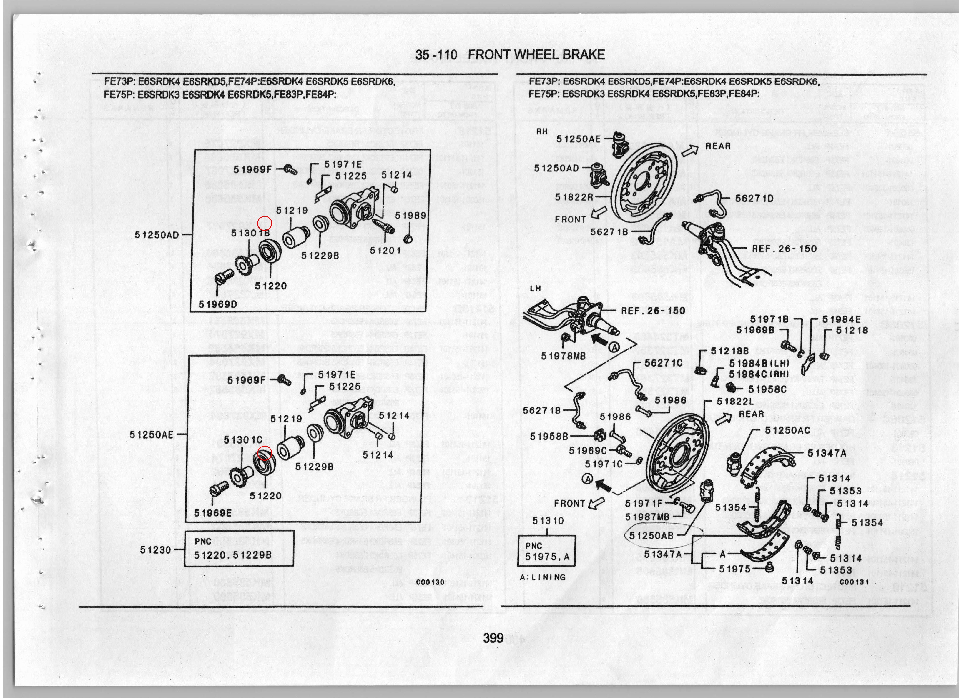 Diagram MK585600 PLUNGER,FR BRAKE CYLINDER - Mitsubishi