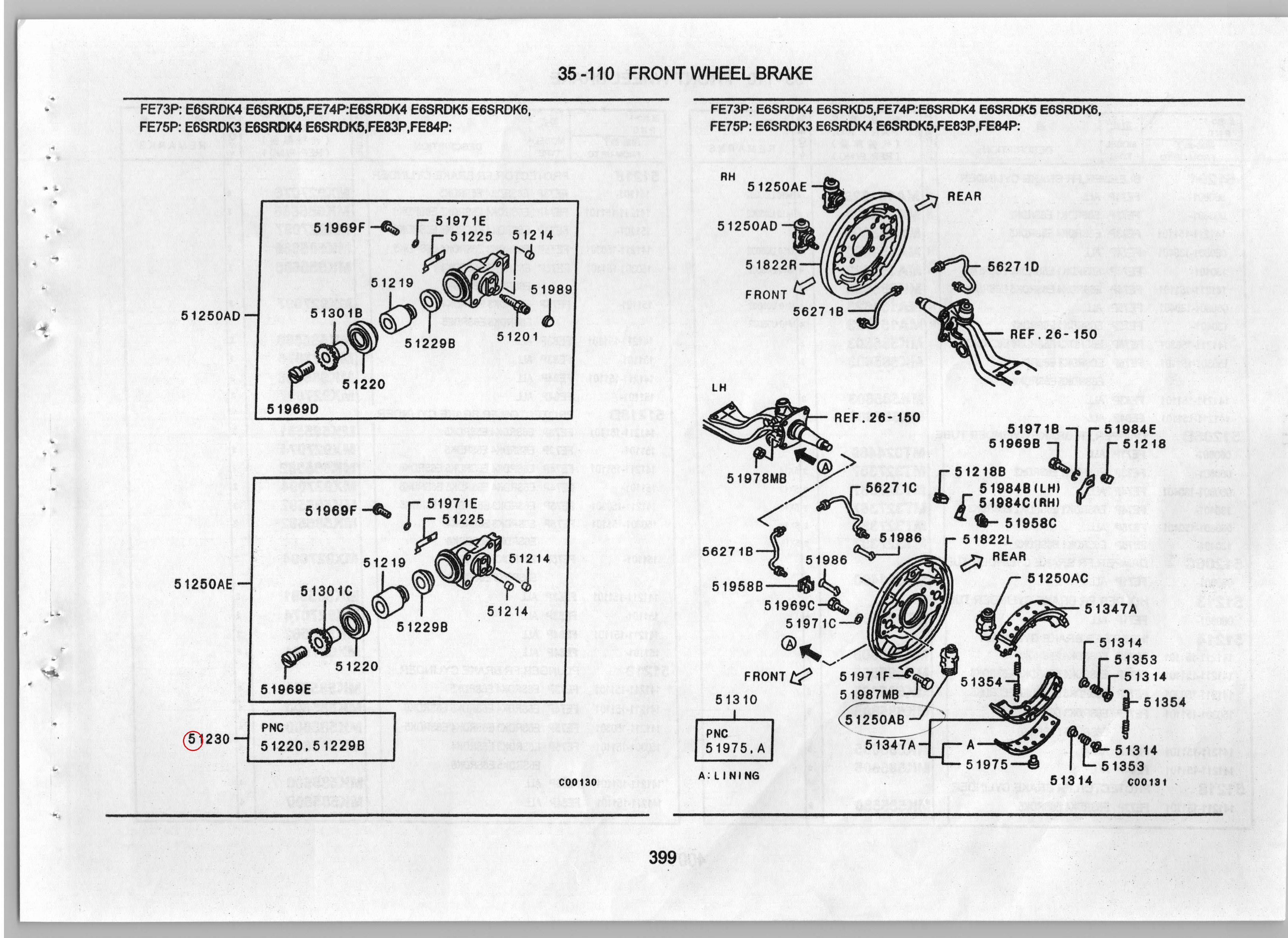 Diagram MT047796 CUP & BOOT KIT, FR BRAKE CYLINDER - Mitsubishi
