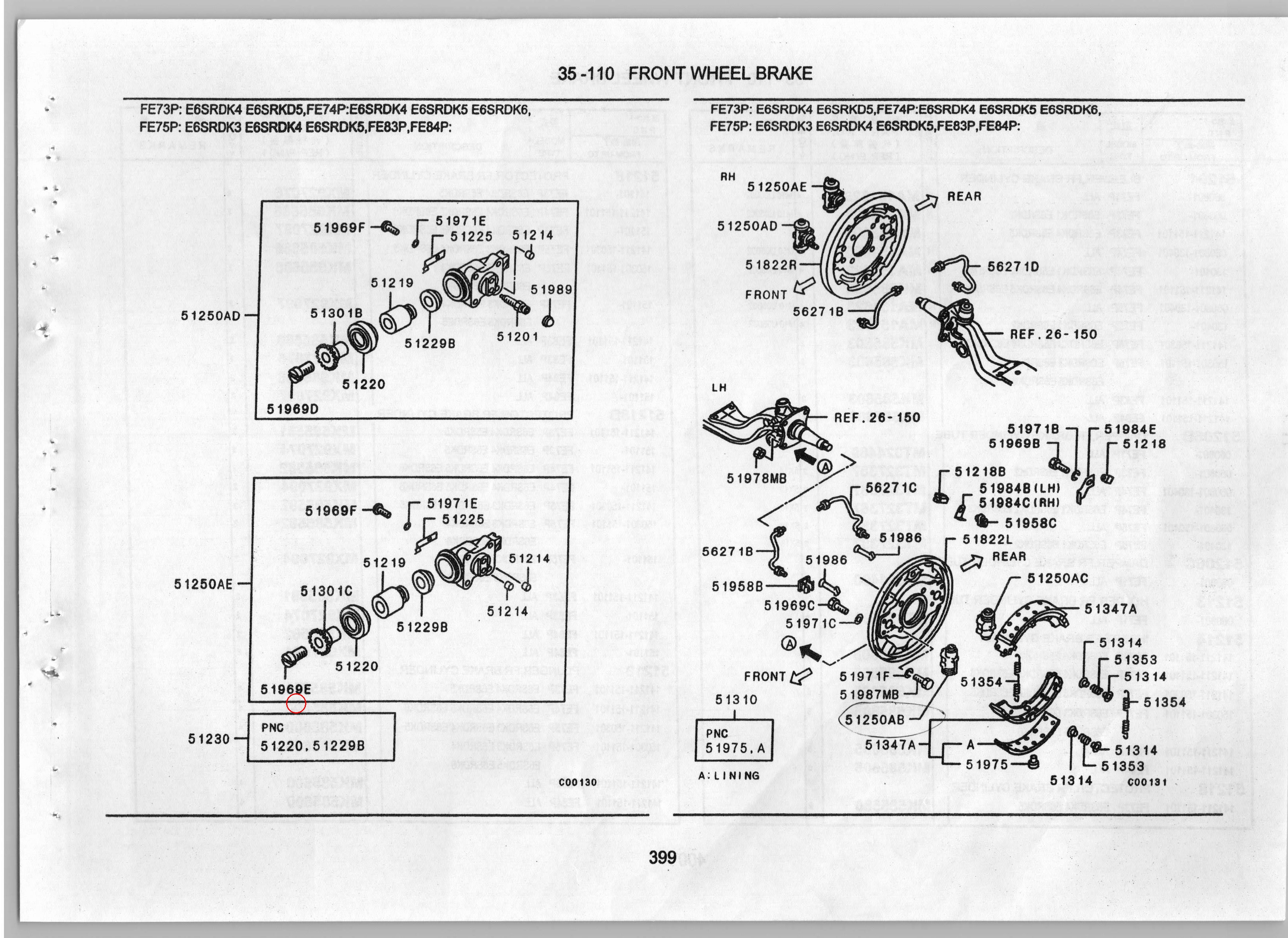 Diagram MB060248 SCREW,FR BRAKE - Mitsubishi