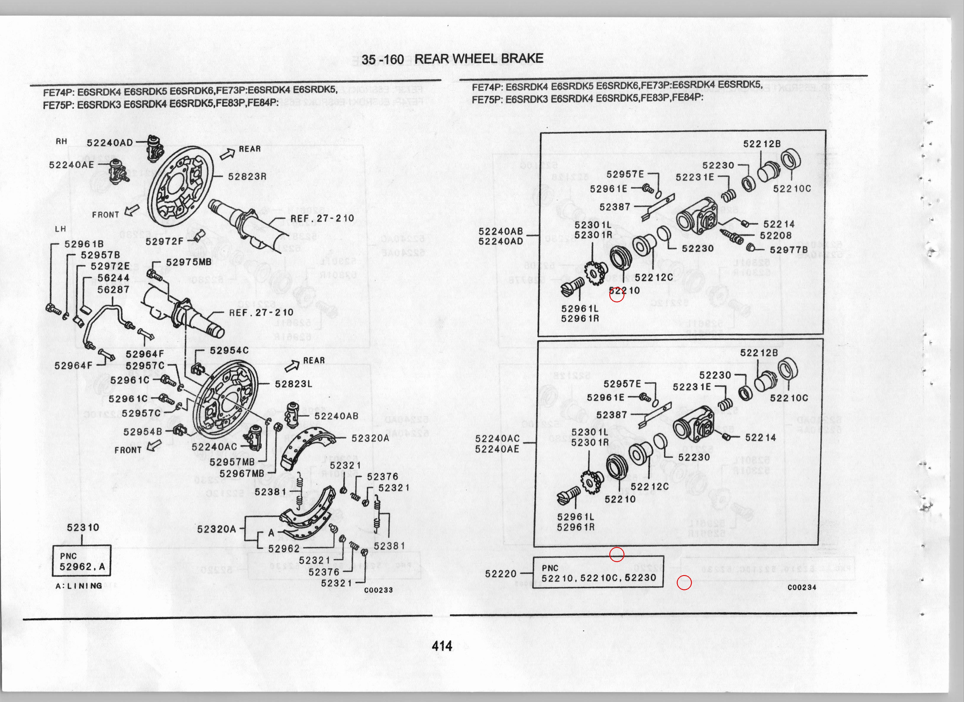 Diagram MT160933 BOOT, RR BRAKE CYLINDER DUST - Mitsubishi