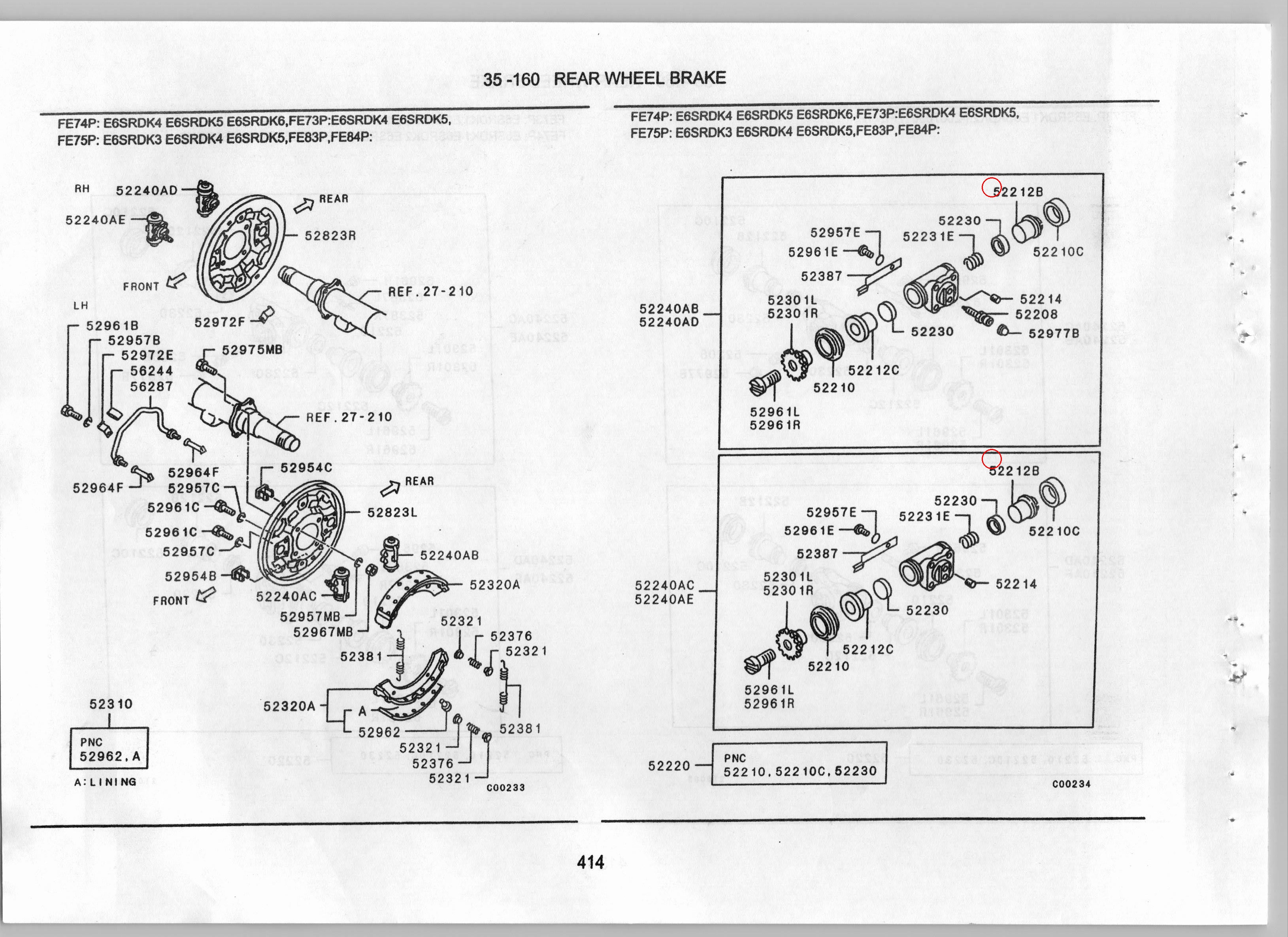 Diagram MK528707 PISTON, RR BRAKE CYLINDER - Mitsubishi