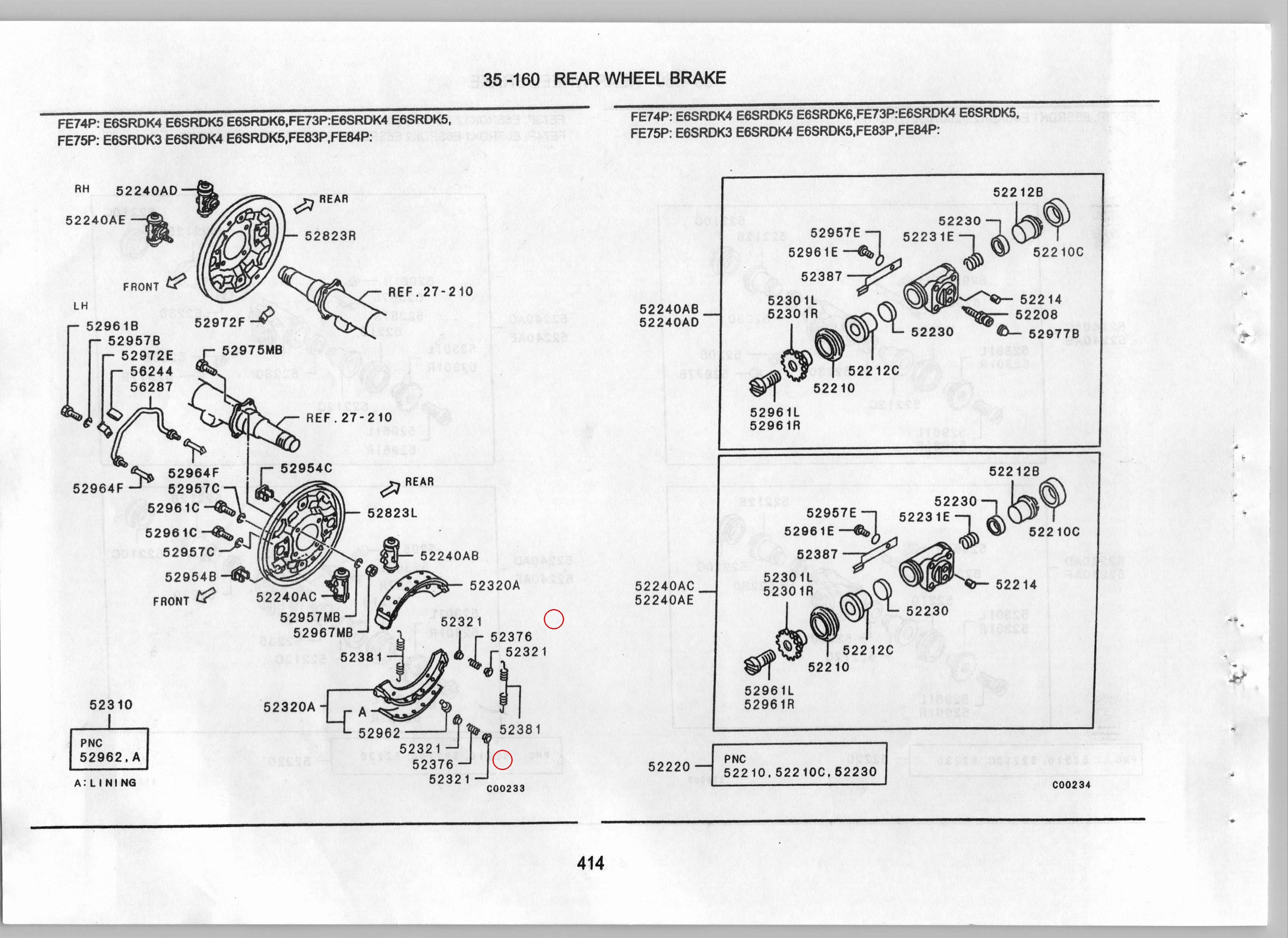 Diagram MC837547 SHOE ASSY, RR BRAKE - Mitsubishi