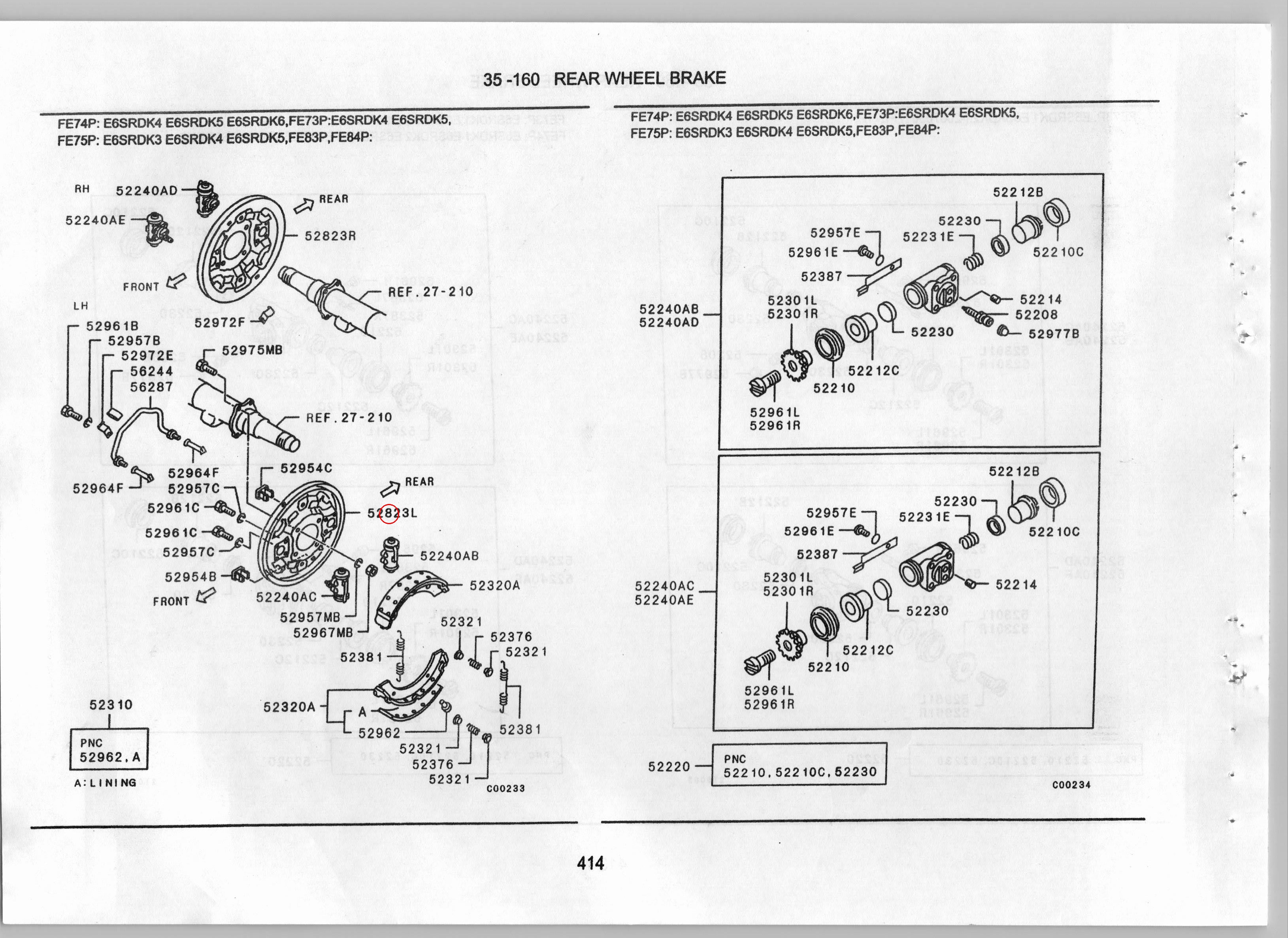 Diagram MB060547 PLATE,RR BRAKE BACKING,LH - Mitsubishi