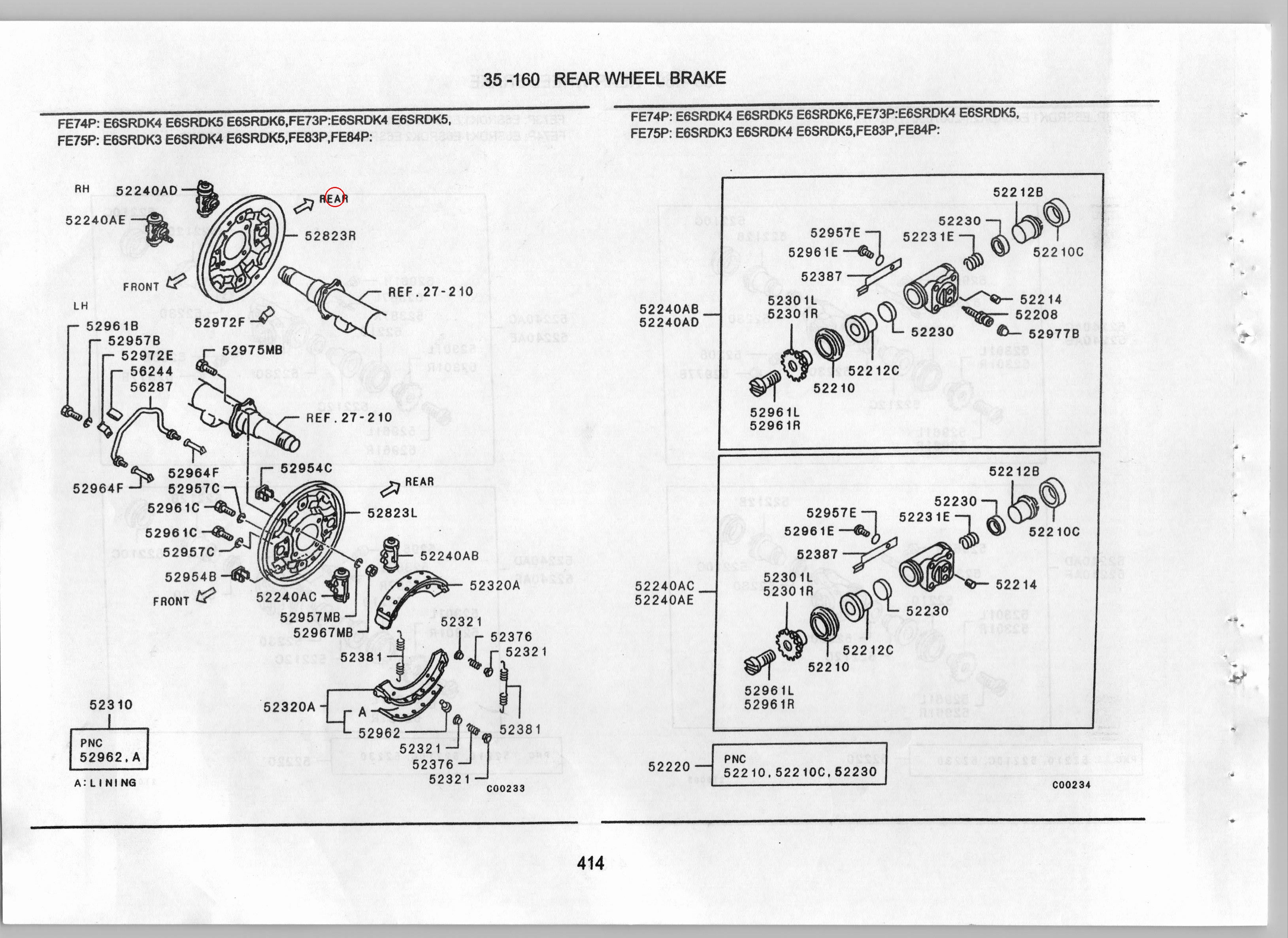 Diagram MB060548 PLATE,RR BRAKE BACKING,RH - Mitsubishi