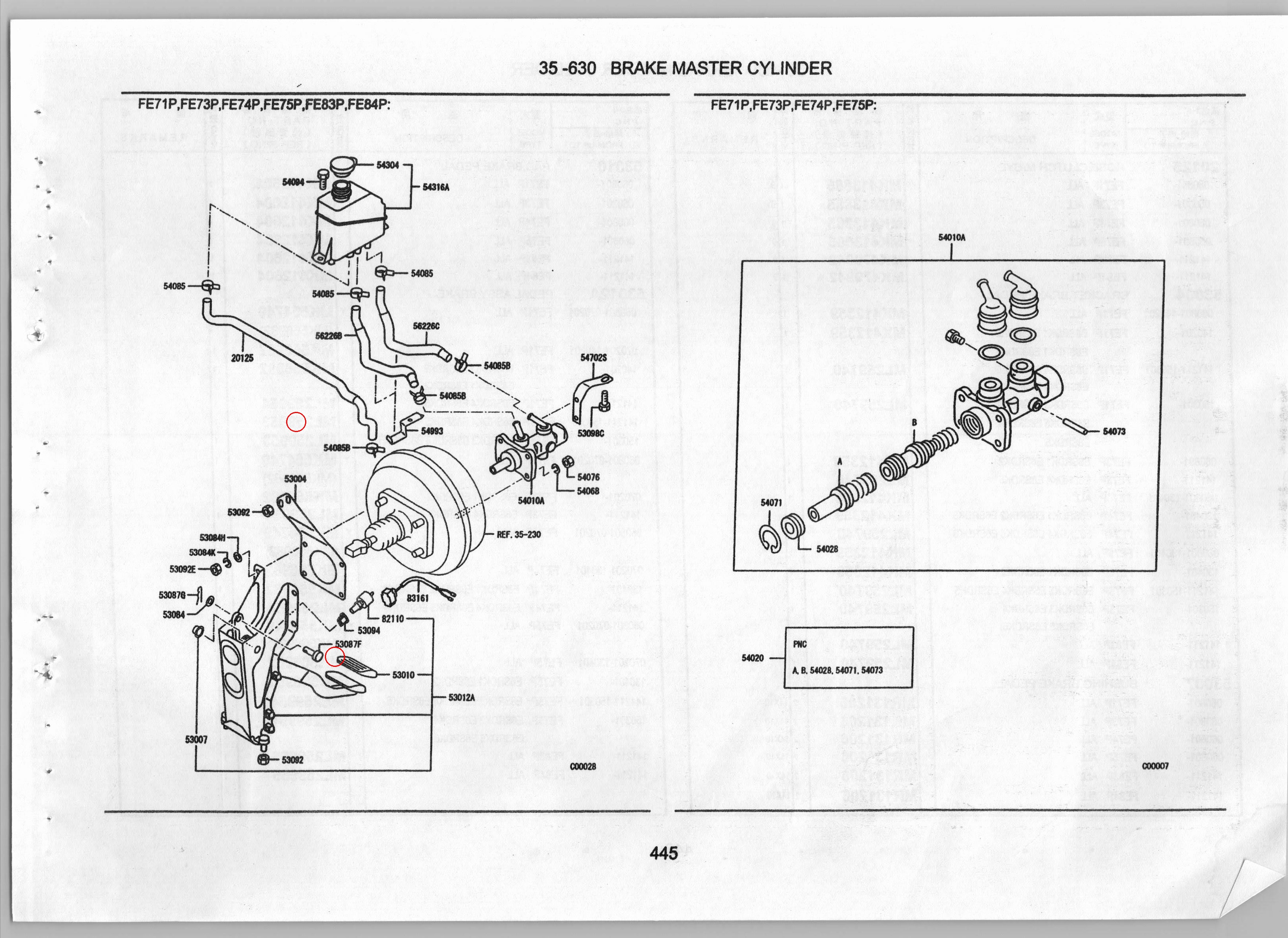 Diagram MK645252 CLIP,BRAKE PEDAL - Mitsubishi