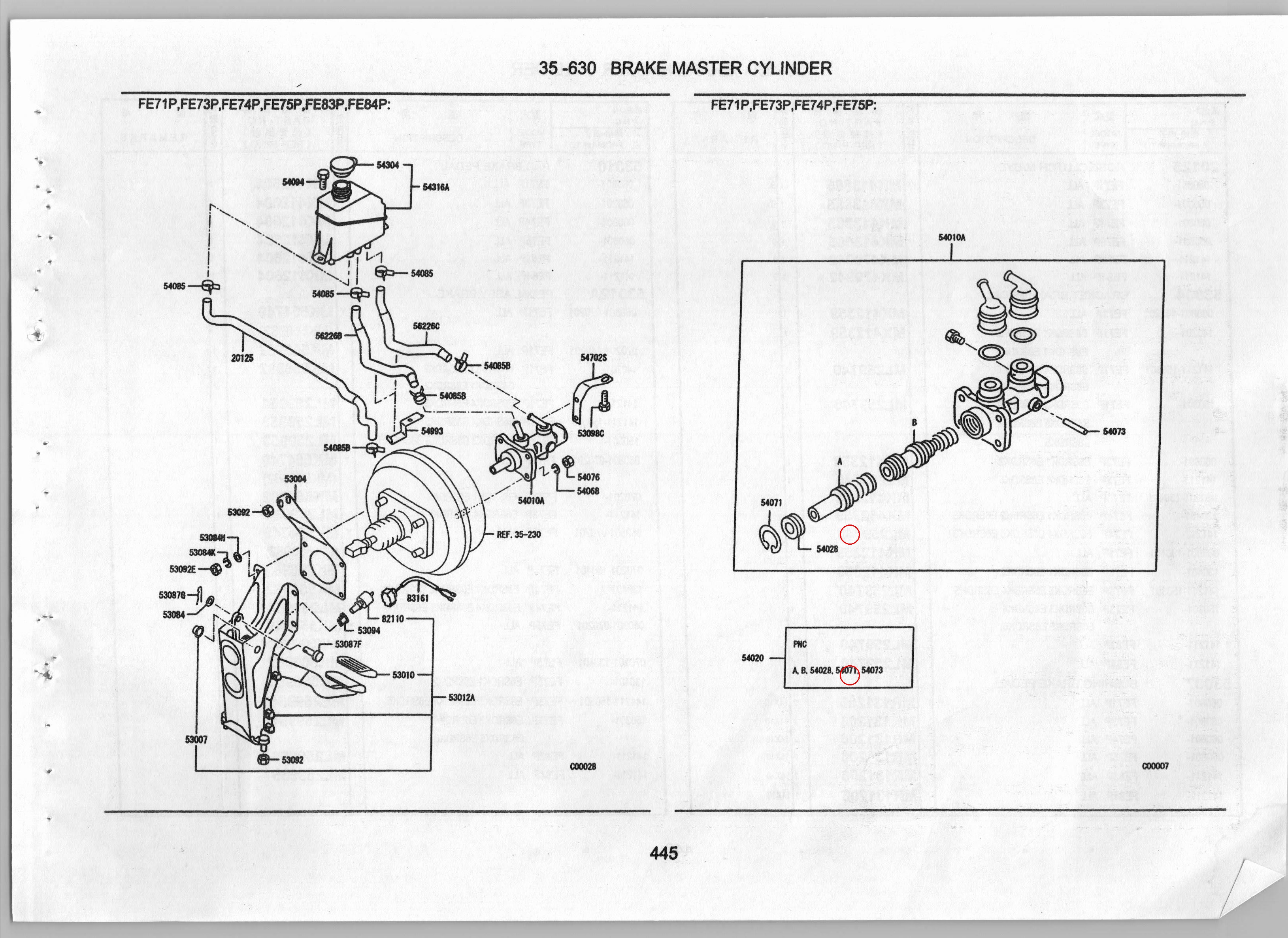 Diagram ME765006 GUIDE,BRAKE M/CYL PISTON - Mitsubishi