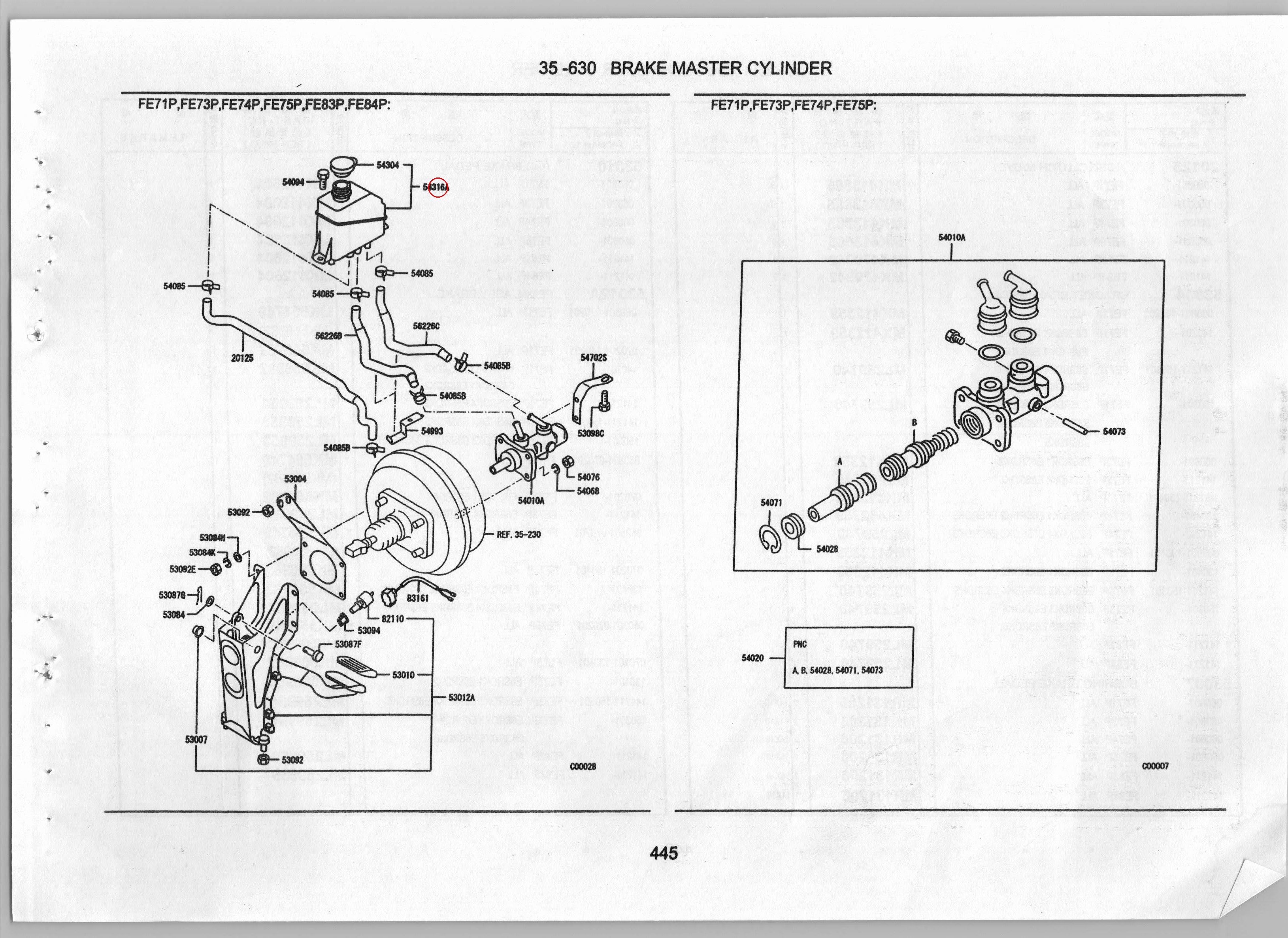 Diagram MK516521 RESERVOIR ASSY,BRAKE FLUID - Mitsubishi