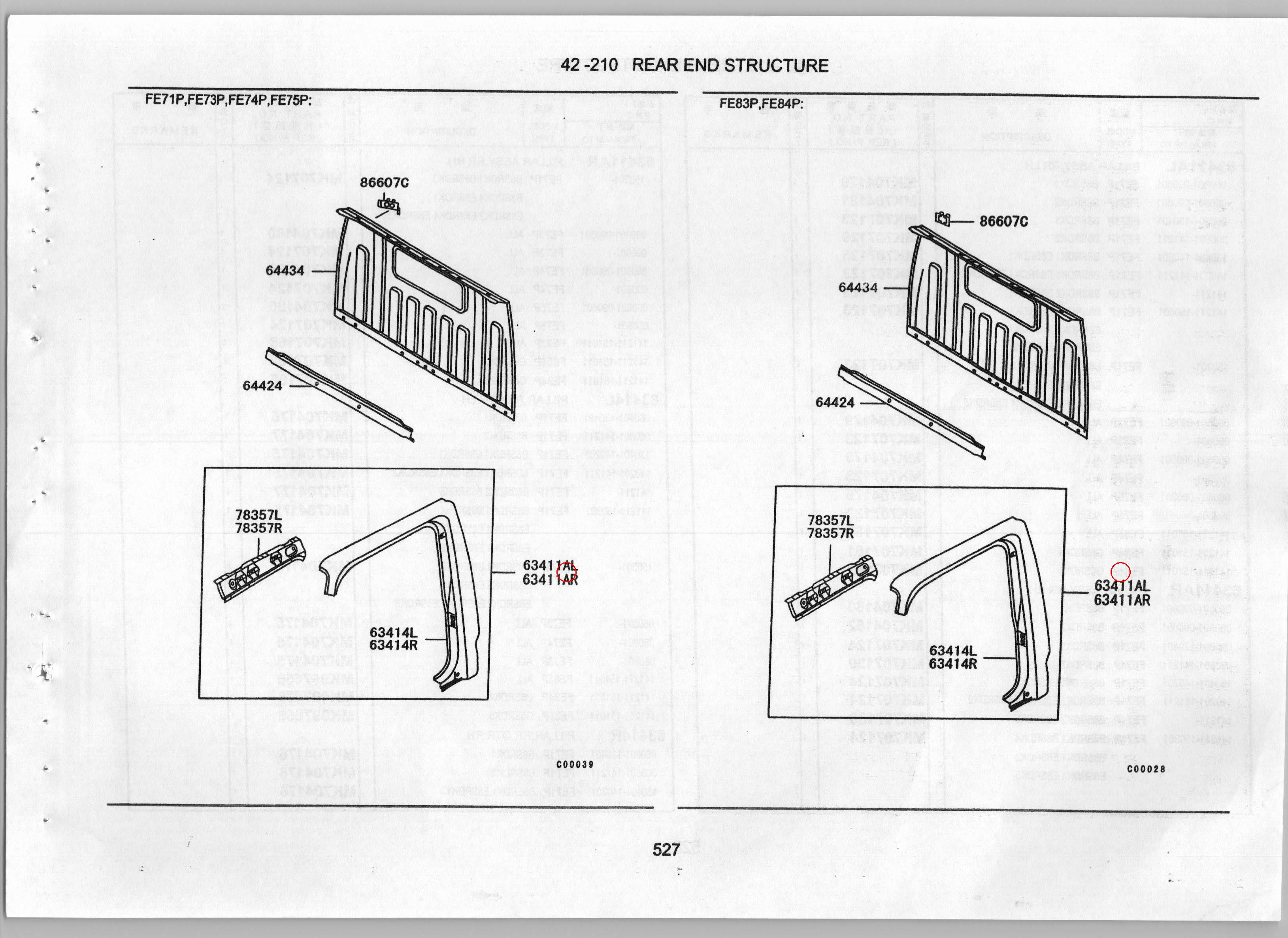 Diagram MK707167 PILLAR ASSY, RR LH - Mitsubishi