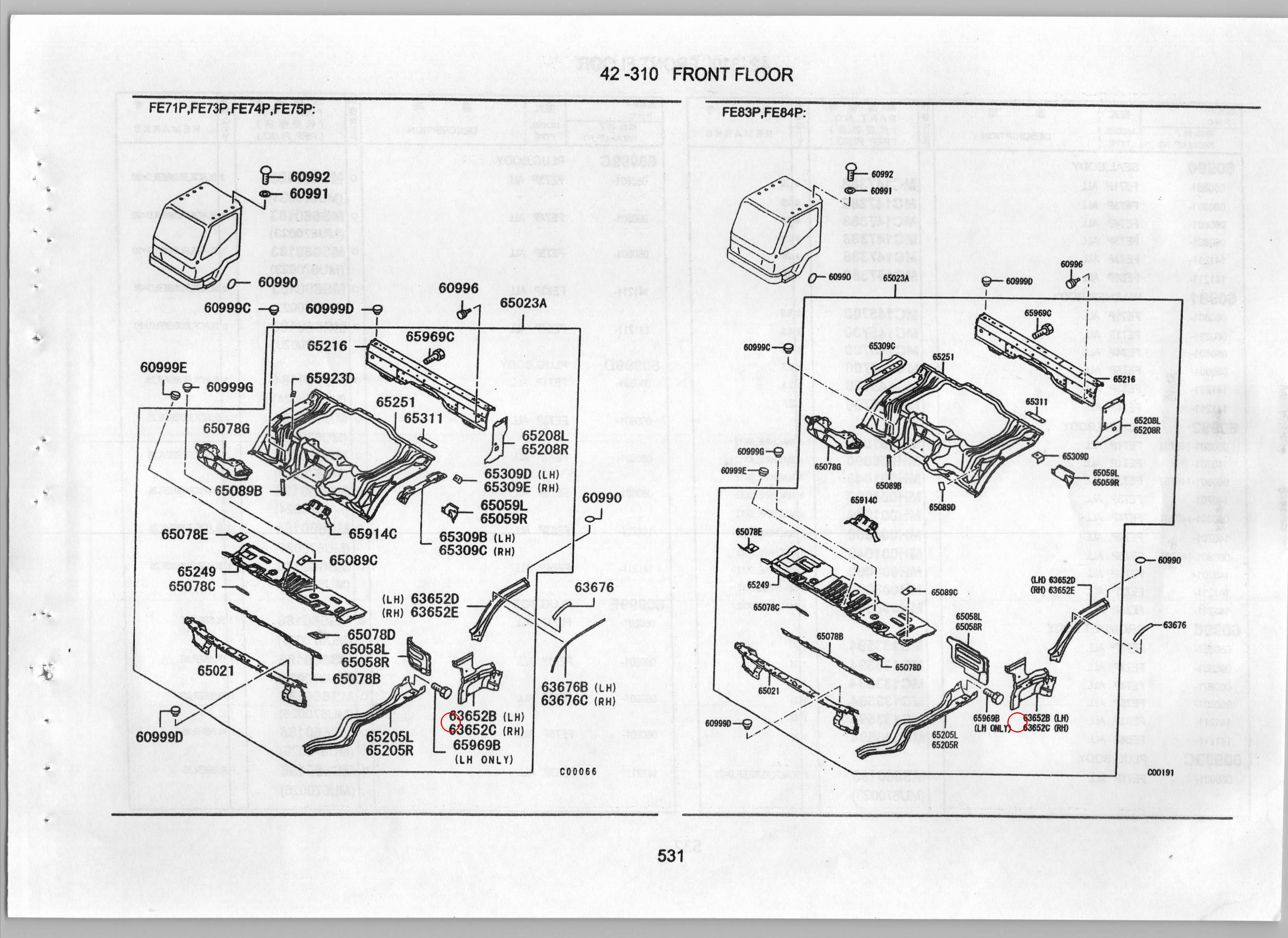 Diagram MK997128 FENDER,FR FLOOR SIDE - Mitsubishi