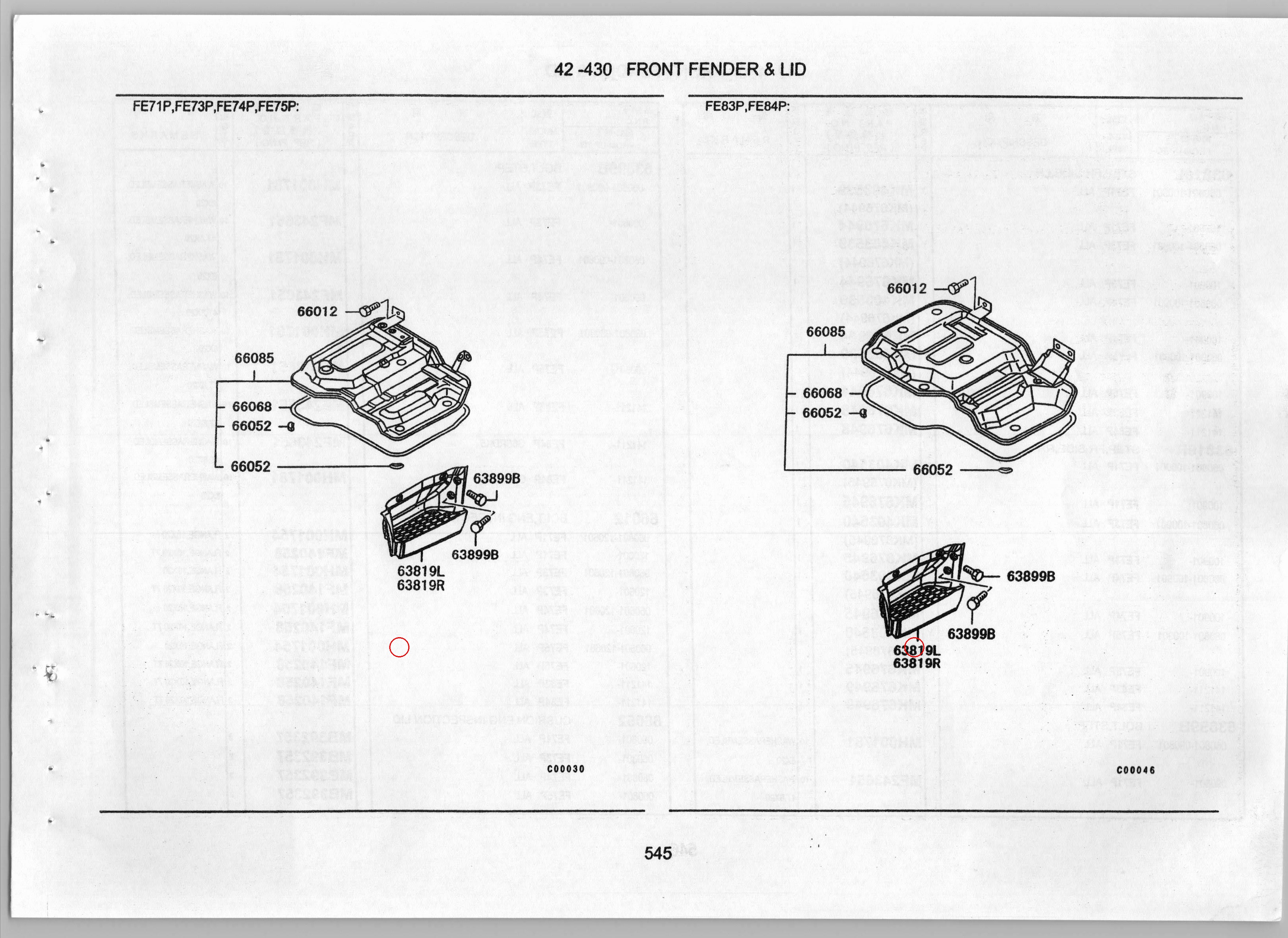 Diagram MK676944 STEP,FR SIDE,LH - Mitsubishi