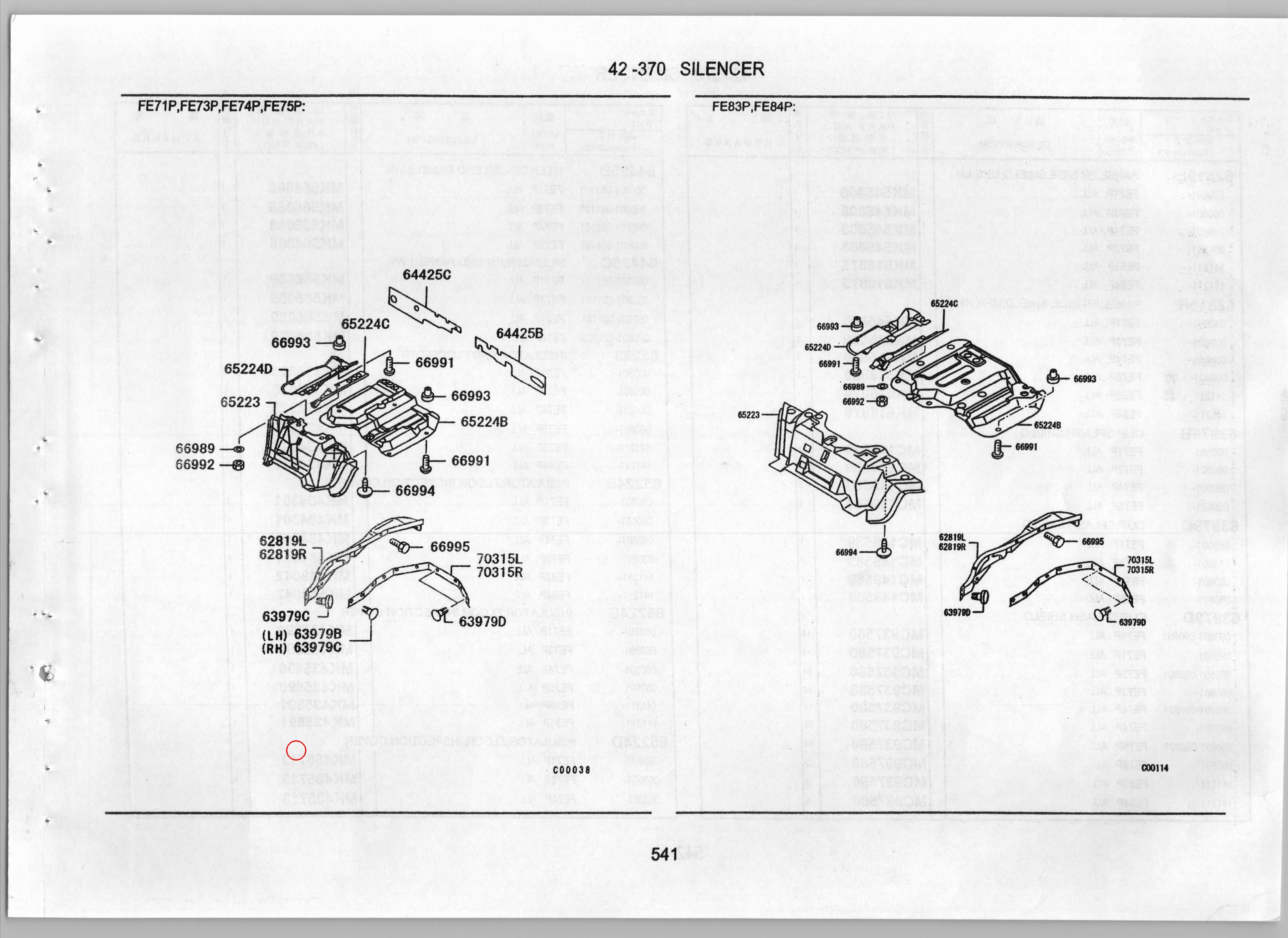 Diagram MC149589 CLIP,SPLASH SHIELD - Mitsubishi